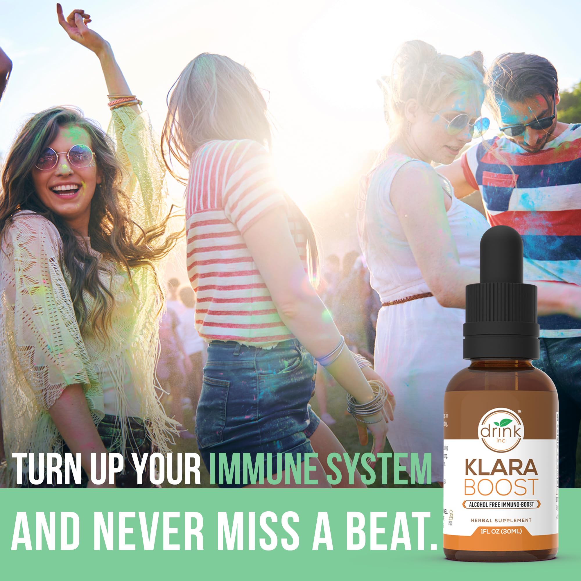 Drink Inc Klara Boost Alcohol Free Immuno-Boost | 30ML Herbal Supplement Drink Inc uk supplements