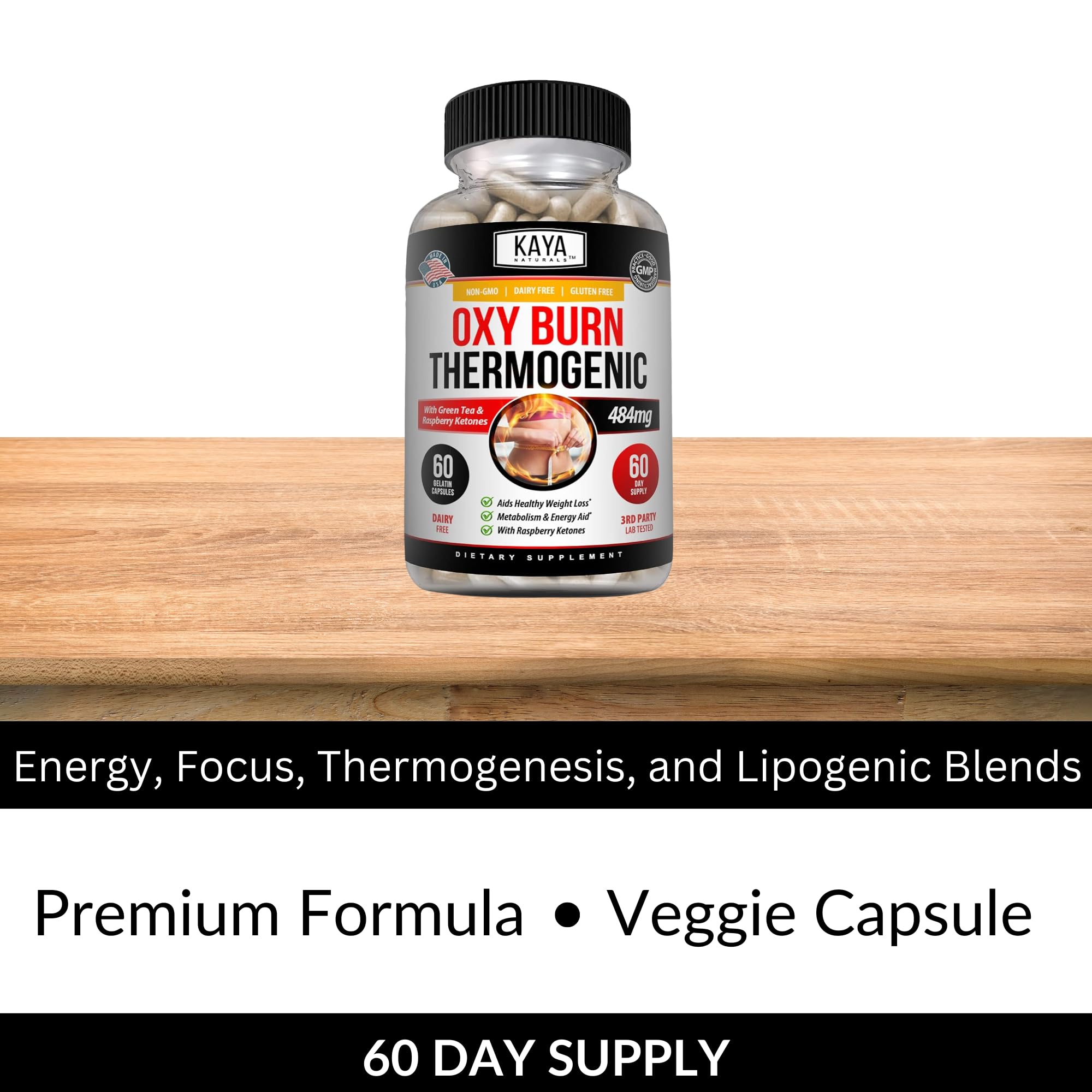 Kaya Naturals Oxy Burn - Weight Loss Pills for Women & Men - Appetite Suppressant Kaya Naturals uk supplements