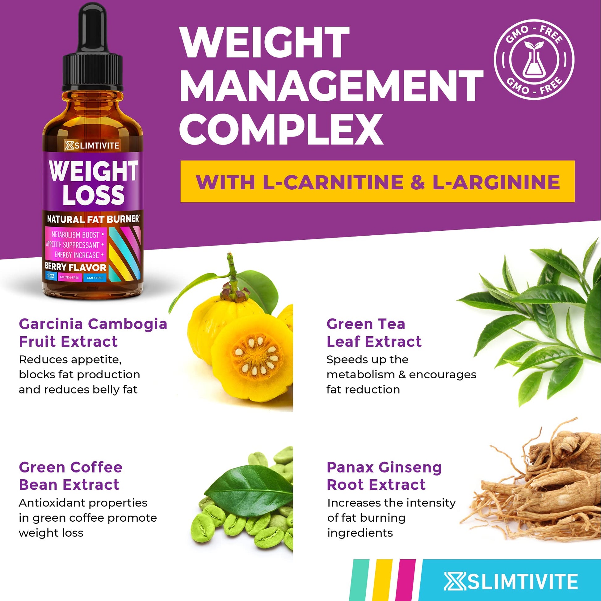 Slimtivite Weight Loss Drops - Diet Fat Effective Appetite Suppressant & Metabolism A.Vogel uk supplements