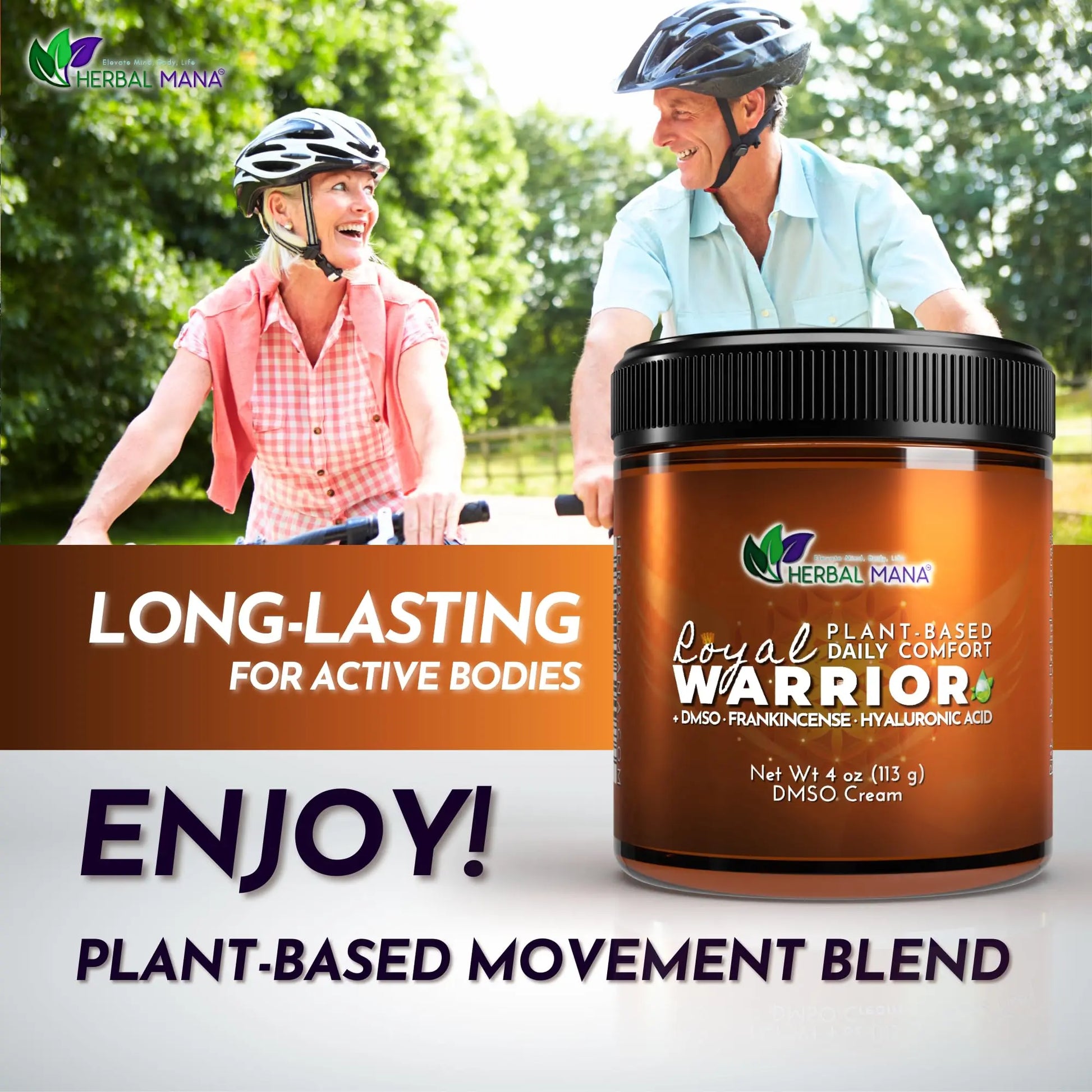 Herbal Mana Frankincense DMSO Body Cream with Magnesium & Hyaluronic Acid | Royal Warrior Herbal Mana uk supplements