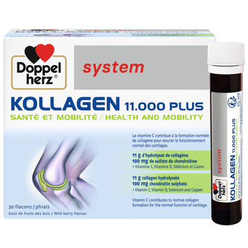 Doppelherz - Kollagen 11000 Plus - Collagen hydrolysate, chondroitin Sulphate, Vitamins C and D and Trace Elements Doppelherz uk supplements