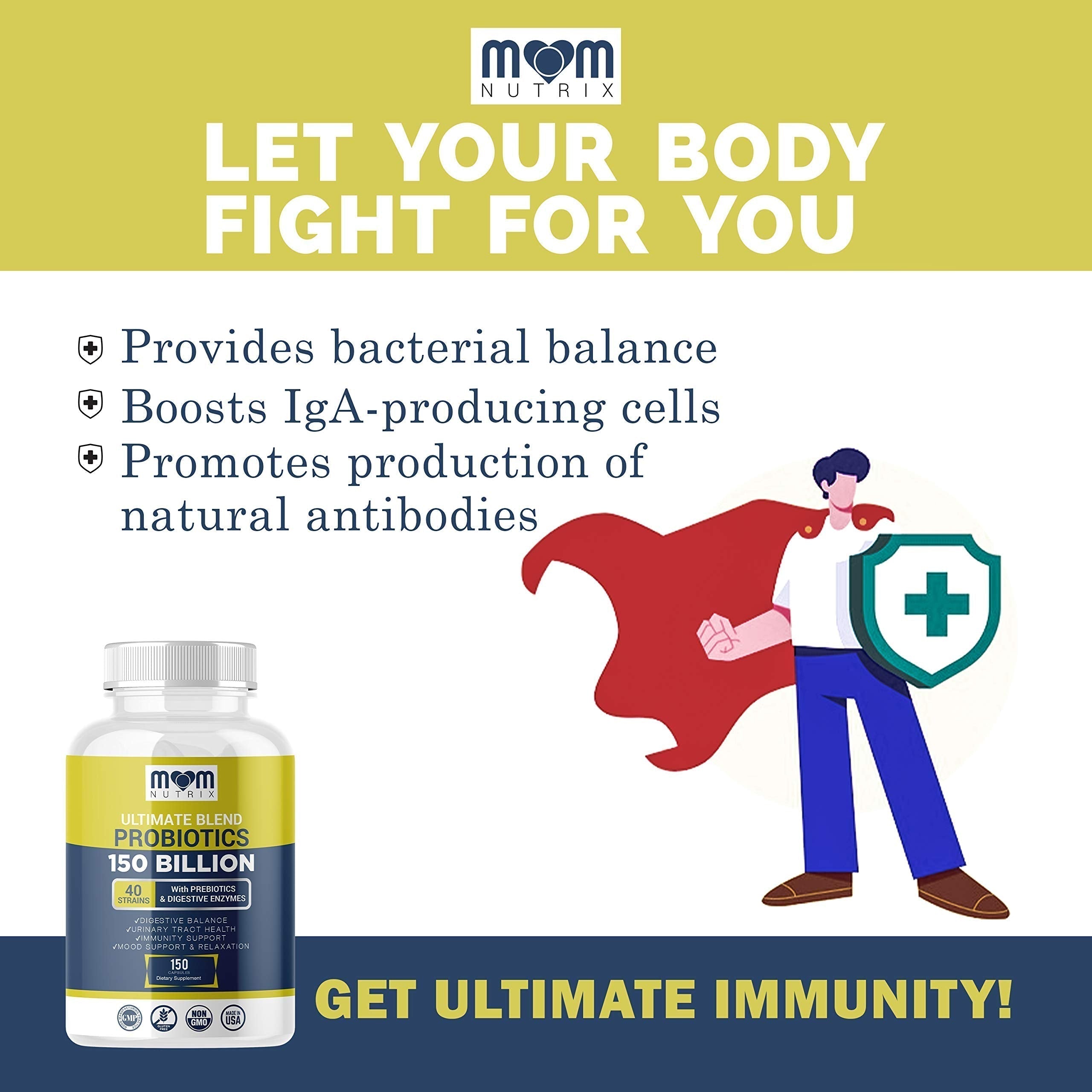 Probiotics 150 Billion CFU - 40 Strain Probiotics for Women, Probiotics for Men and Adults Dr. JOEL'S uk supplements