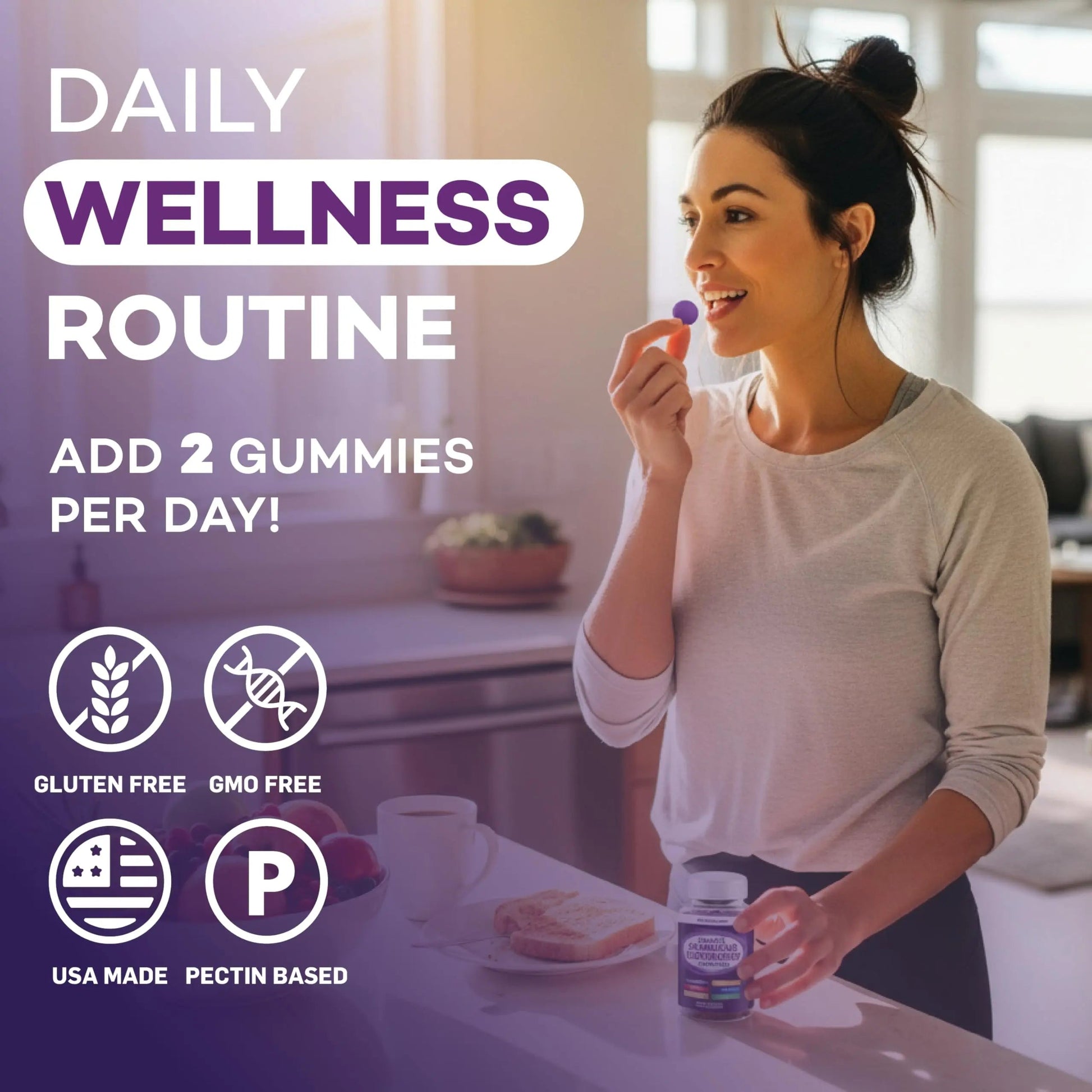Elderberry Gummies Immune Support, Daily Support for Kids and Adults*, with Sambucus Elderberry, Zinc, Vitamin C, D3, B6, B12, Plus PAYÉ uk supplements