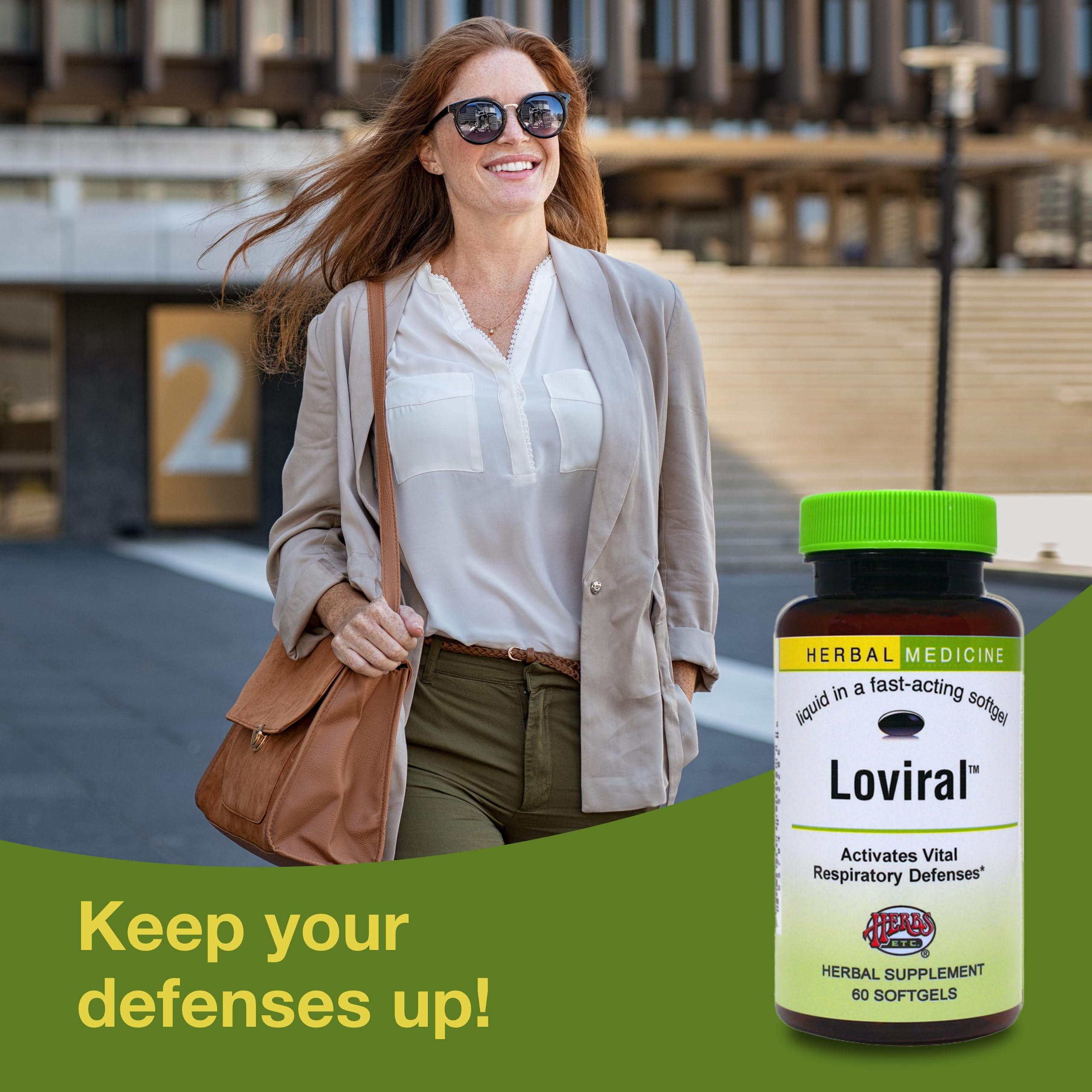 Herbs Etc. Loviral - Lung Health Supplement for Respiratory Defense & Support - Herbal Supplement with Lomatium, Pelargonium & OSHA - Gluten-Free - 60 Softgels (60 Servings) Herbs Etc. uk supplements