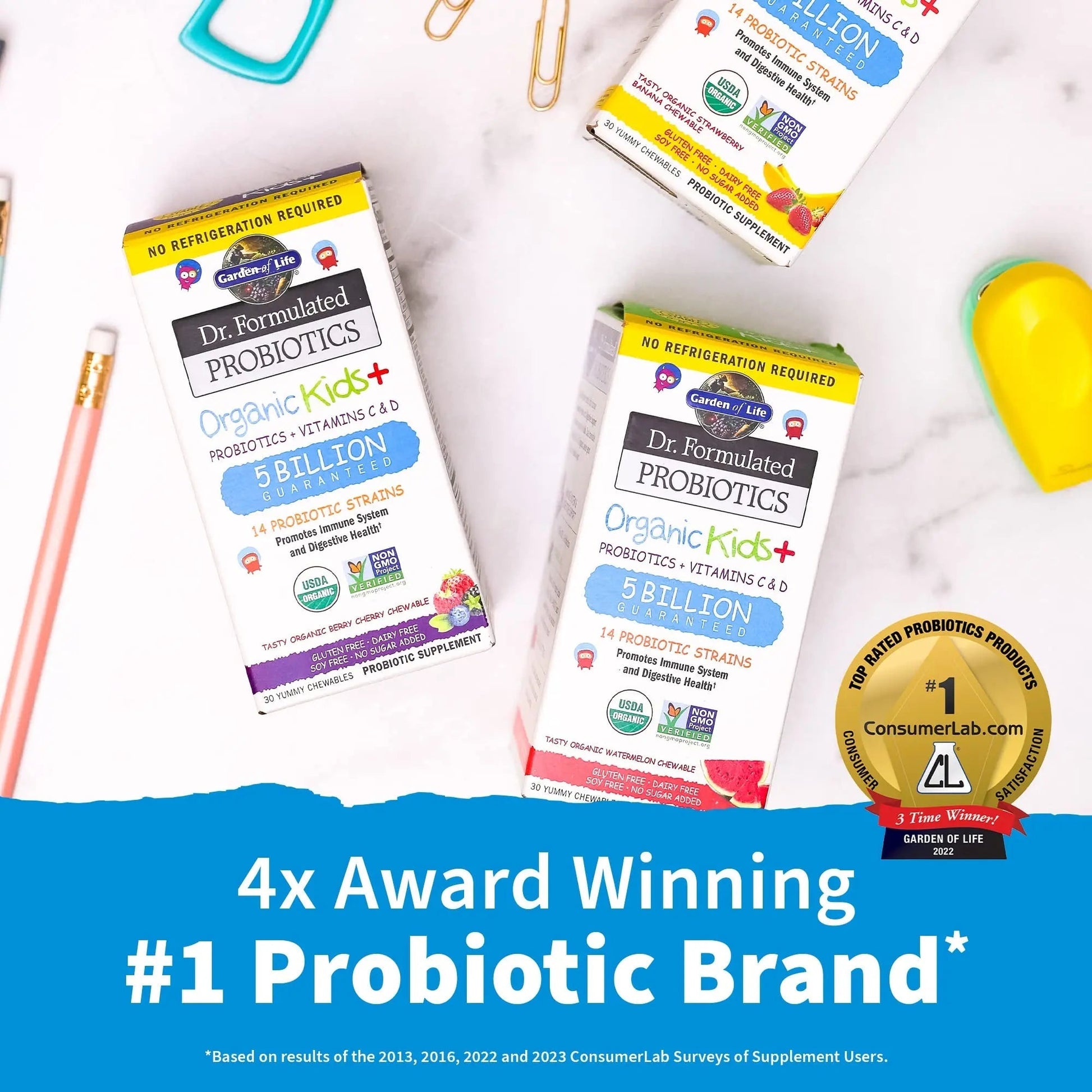 SmartyPants Organic Kids Multivitamin Gummies: Probiotics & Garden of Life Dr. Formulated Probiotics Organic Kids+ Plus Vitamin C & D - Berry Cherry - Gluten SmartyPants uk supplements