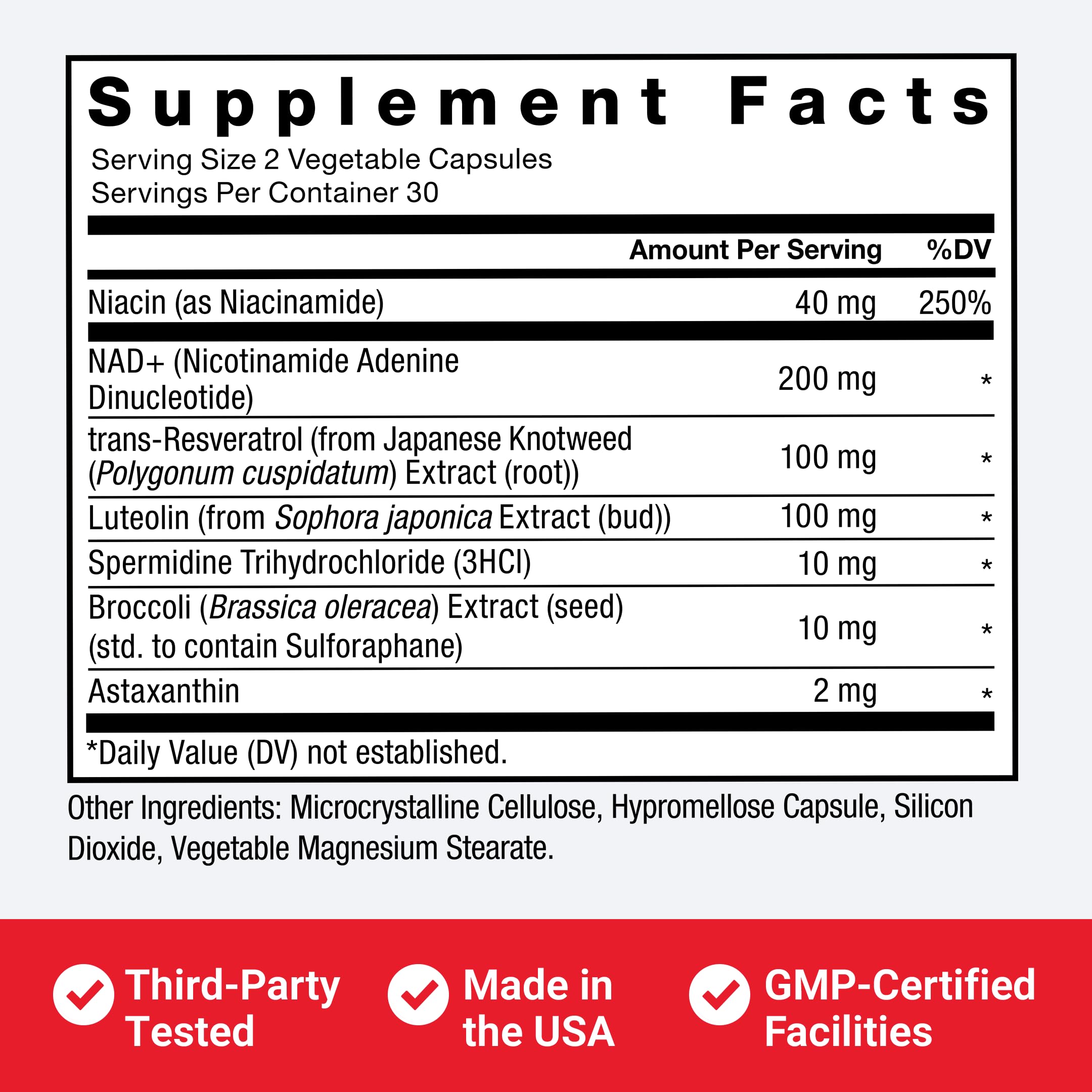 FORCE FACTOR NAD+ (NMN or Nicotinamide Riboside Alternative) with Resveratrol, Astaxanthin, Spermidine & Luteolin Complex, NAD to Support Cellular Health & Healthy Aging, 60 Capsules Force Factor uk supplements