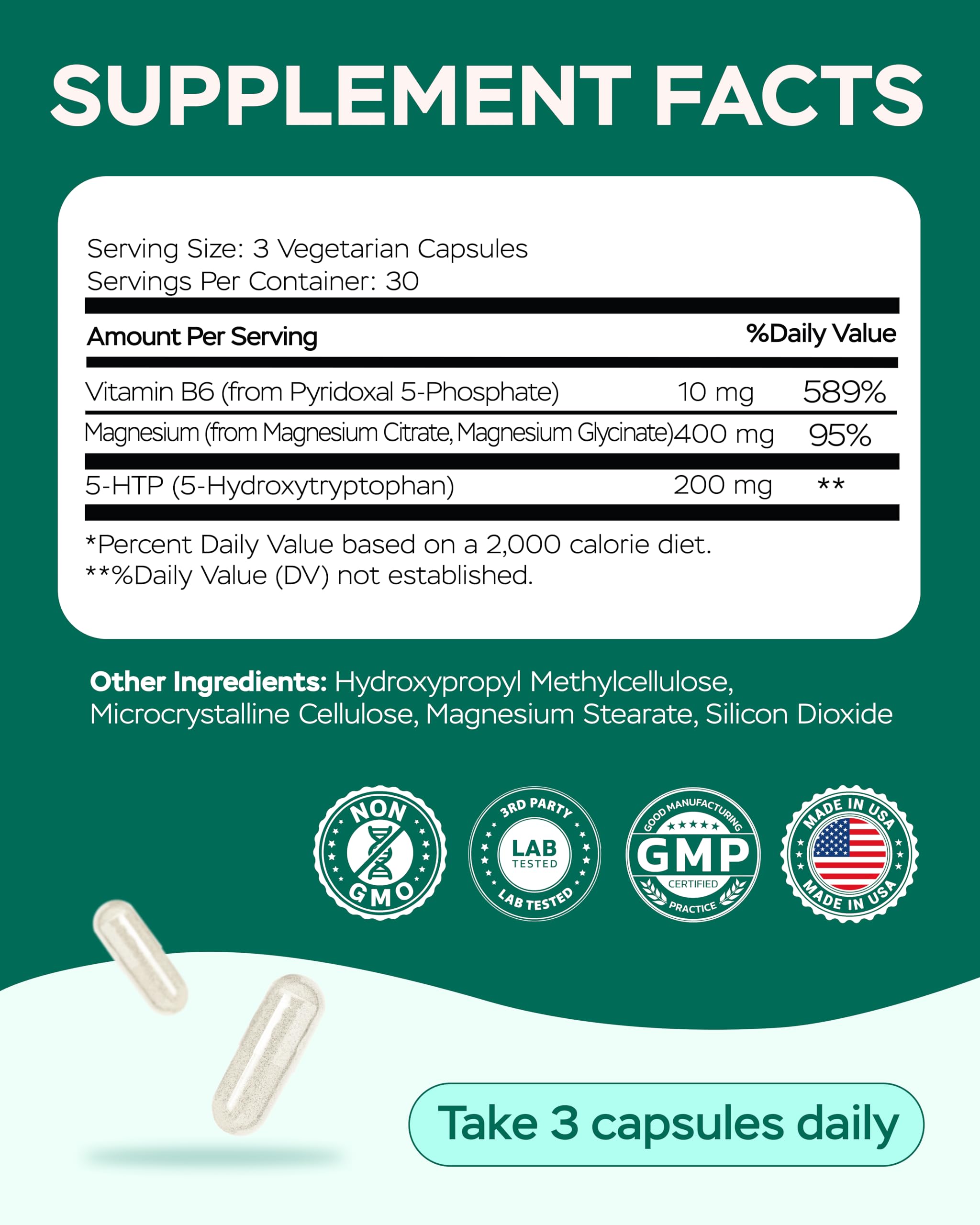 Magnesium Complex for Women – Magnesium for Sleep, Advanced 610mg with Glycinate, Citrate & Vitamin B6 for 3X Absorption + 5-HTP – Supports Sleep, Relaxation, Nerve, Muscle, Bone & Energy Health 4Well Products uk supplements