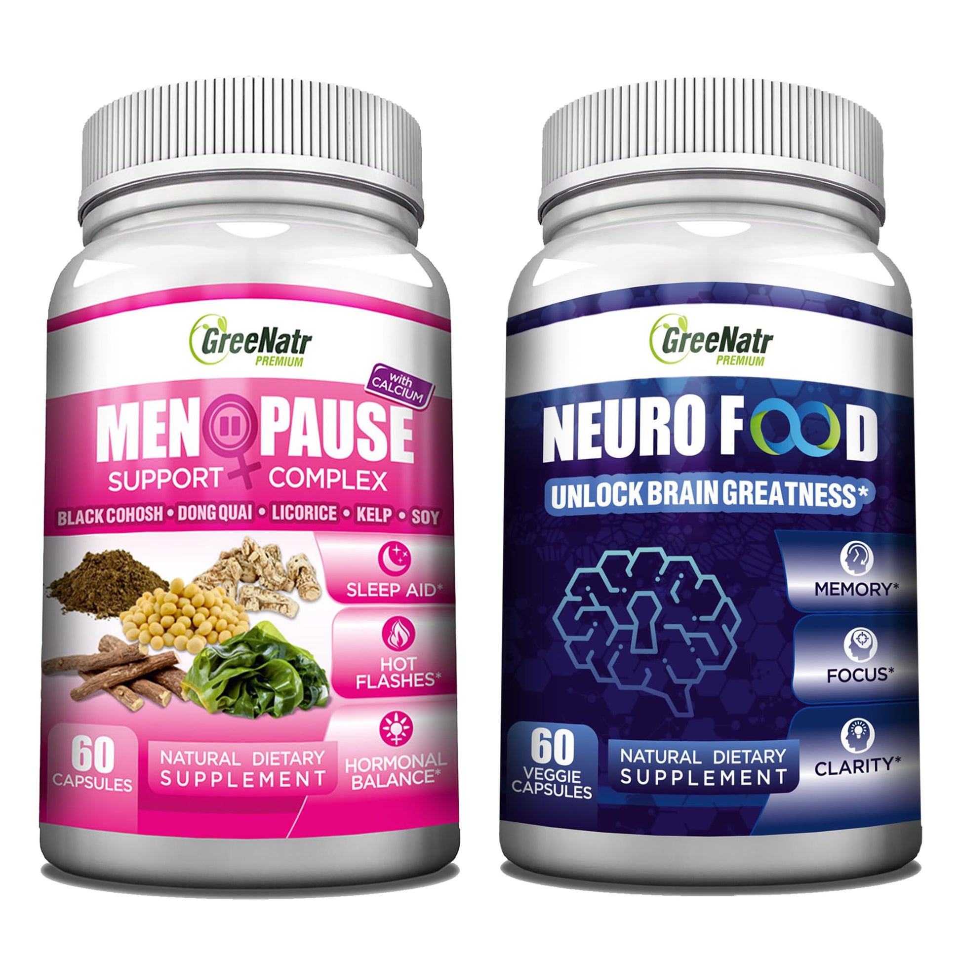GreeNatr Brain Supplement with B12 Vitamin for Enhanced Memory, Energy, Focus, and Clarity GreeNatr uk supplements