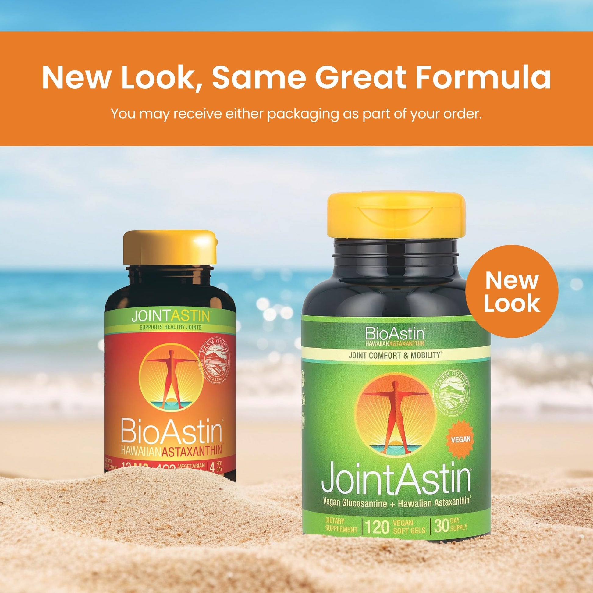Nutrex Hawaii JointAstin - 12 mg, 120 Softgels - Joint Support Supplement with Glucosamine & BioAstin Hawaiian Astaxanthin - Farm-Direct Antioxidant Supplement Joint, Eye, Skin & Immune System Health* Nutrex Hawaii uk supplements