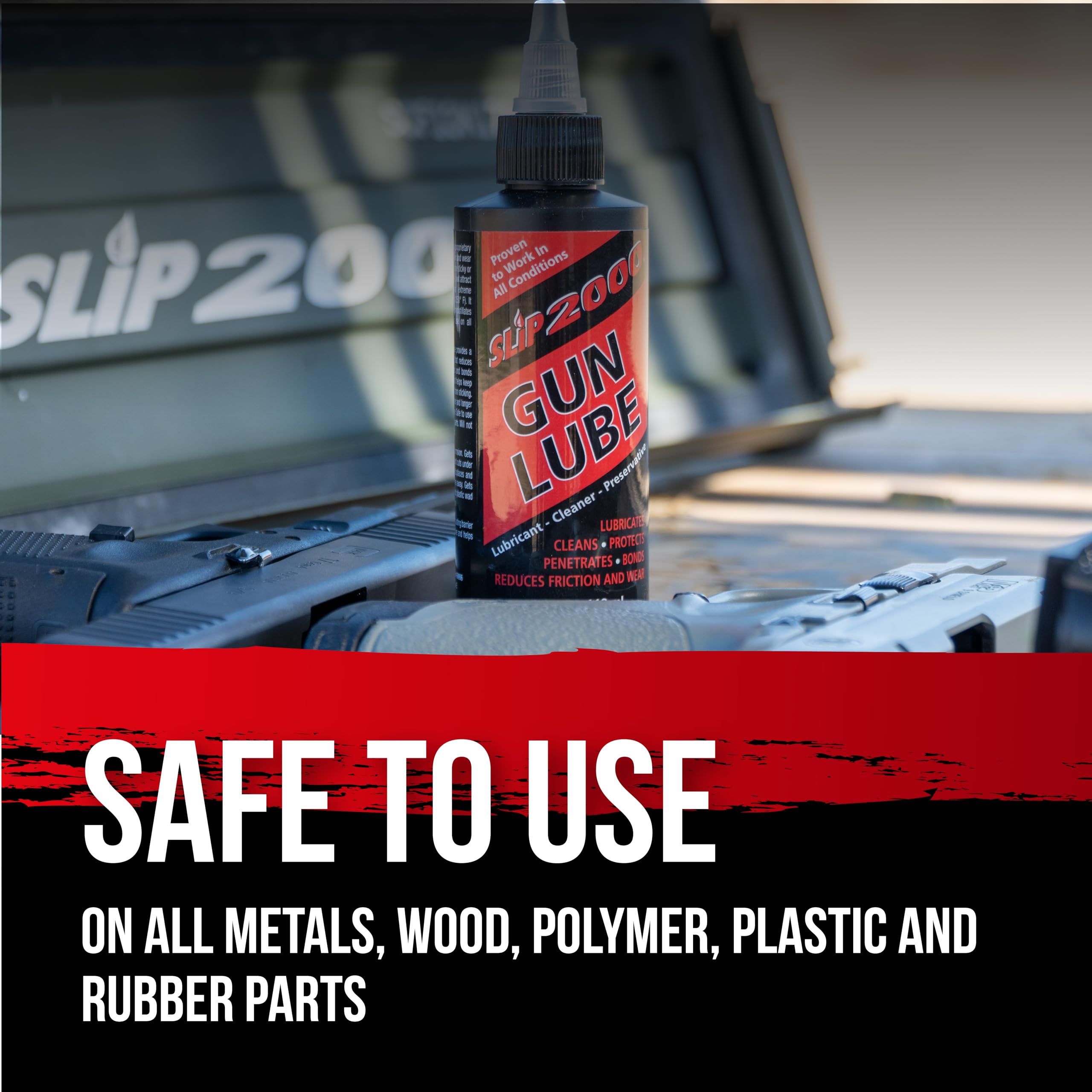 Slip 2000 Gun Lube, 100% Pure Synthetic CLP, Performs in All Conditions, Gun Lubricants for Peak Performance, Reduces Heat, Eliminates Excessive Wear, Shotguns, Rifles and Pistols, 4-Ounce Pump Slip2000 uk supplements