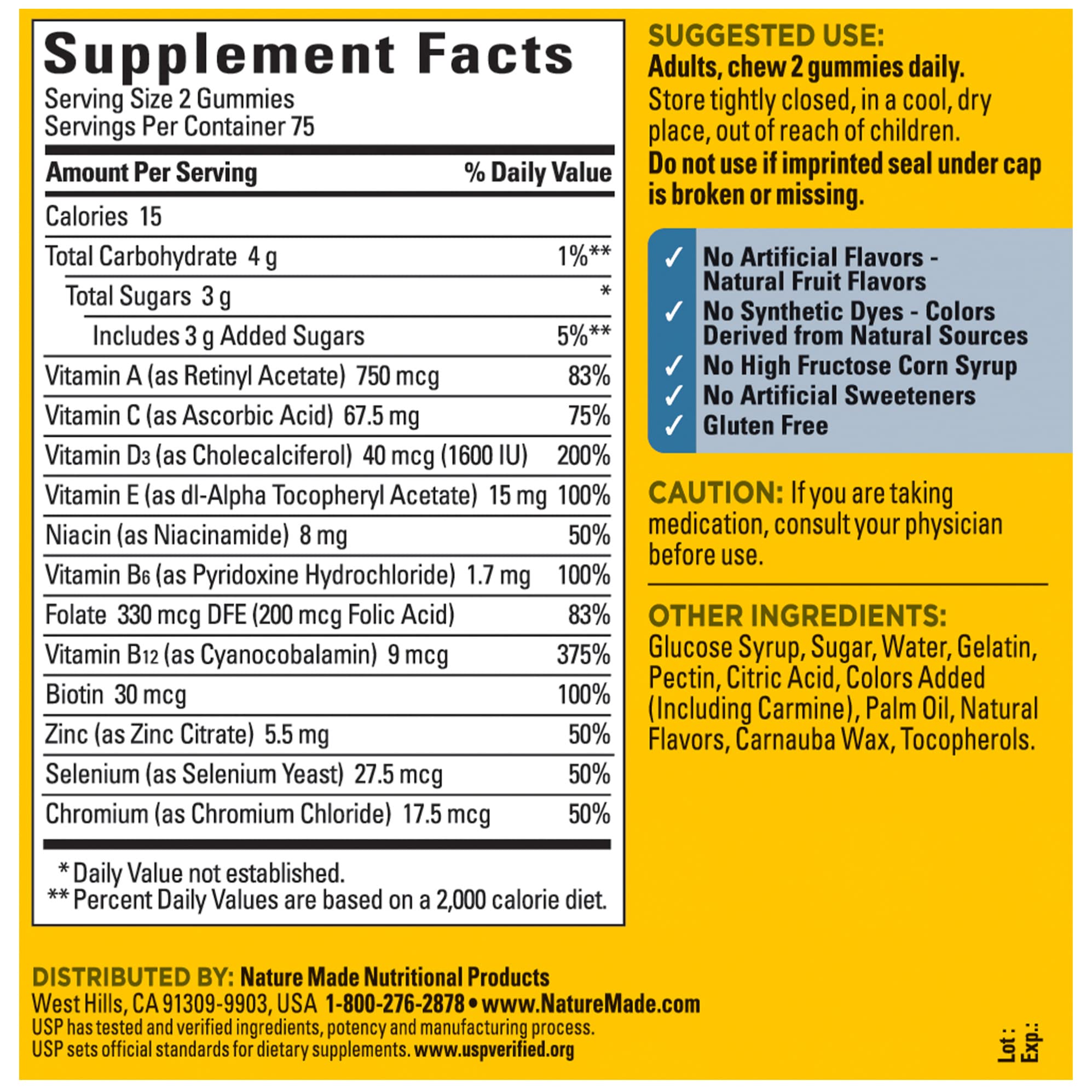 Nature Made Multi for Him, Mens Multivitamins Gummies, Energy Metabolism Support, Multivitamin for Men Nature Made uk supplements