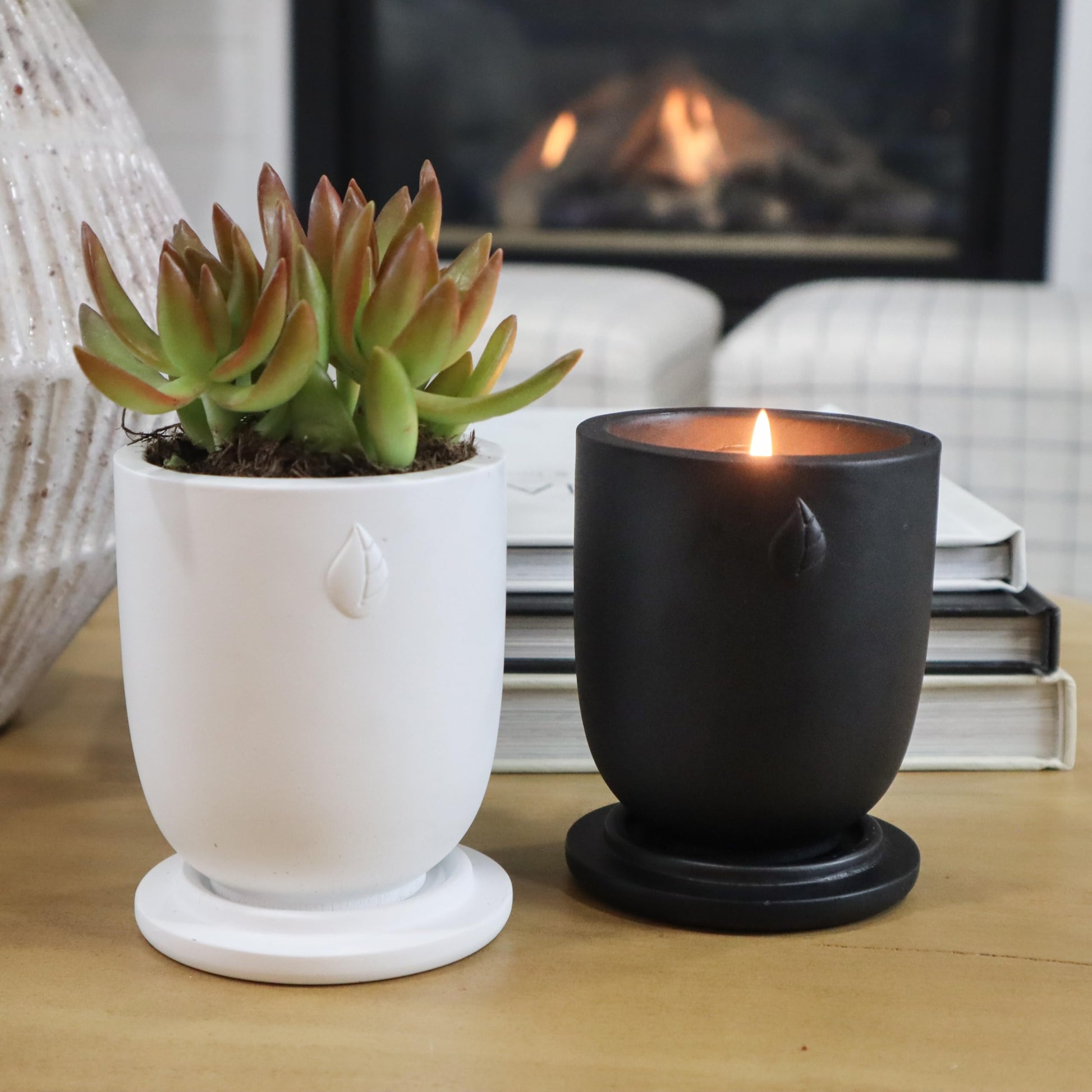 CandlePlanter Concrete Cement Candle Planter - Candles for Home Scented, Soy Candles CANDLEPLANTER uk supplements