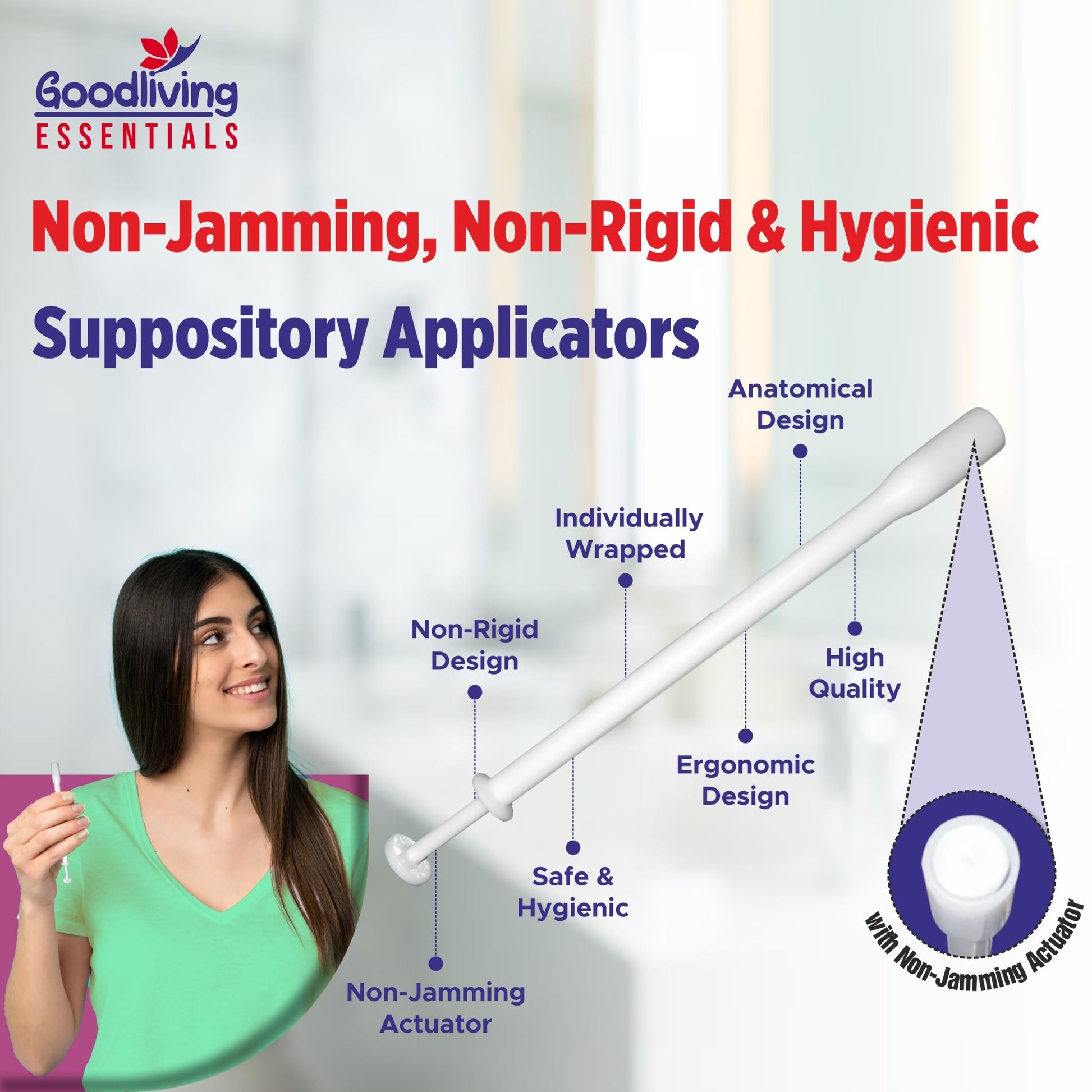 Suppository Applicators Mega Pack 30 Count Hygienic Inserter | Fits Suppositories Without Getting Stuck Inside With Our Innovative Pusher | Soft Tip, Smooth & Pain-Free Suppository Insertion Tool Goodliving Essentials uk supplements