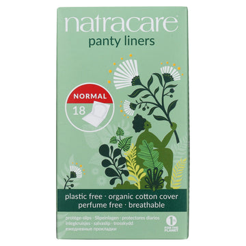 Organic & Natural Panty Liners,Normal Natracare 18 Liners Box NATRACARE uk supplements