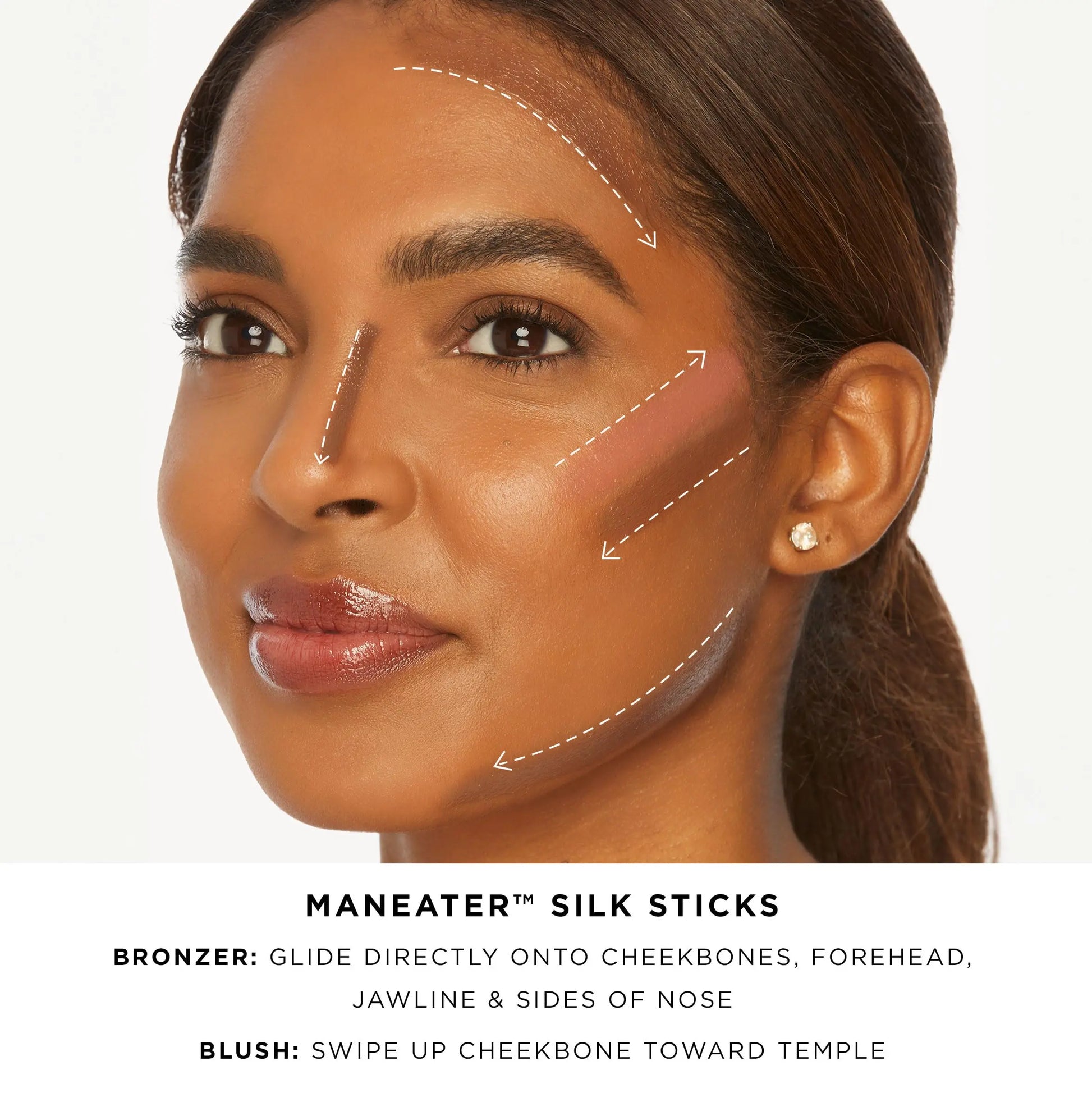 tarte maneater silk stick bronzer – Buildable Lightweight Cream Bronzer, Natural Matte Finish, Vegan & Cruelty-Free, full size, nocturnal tarte uk supplements