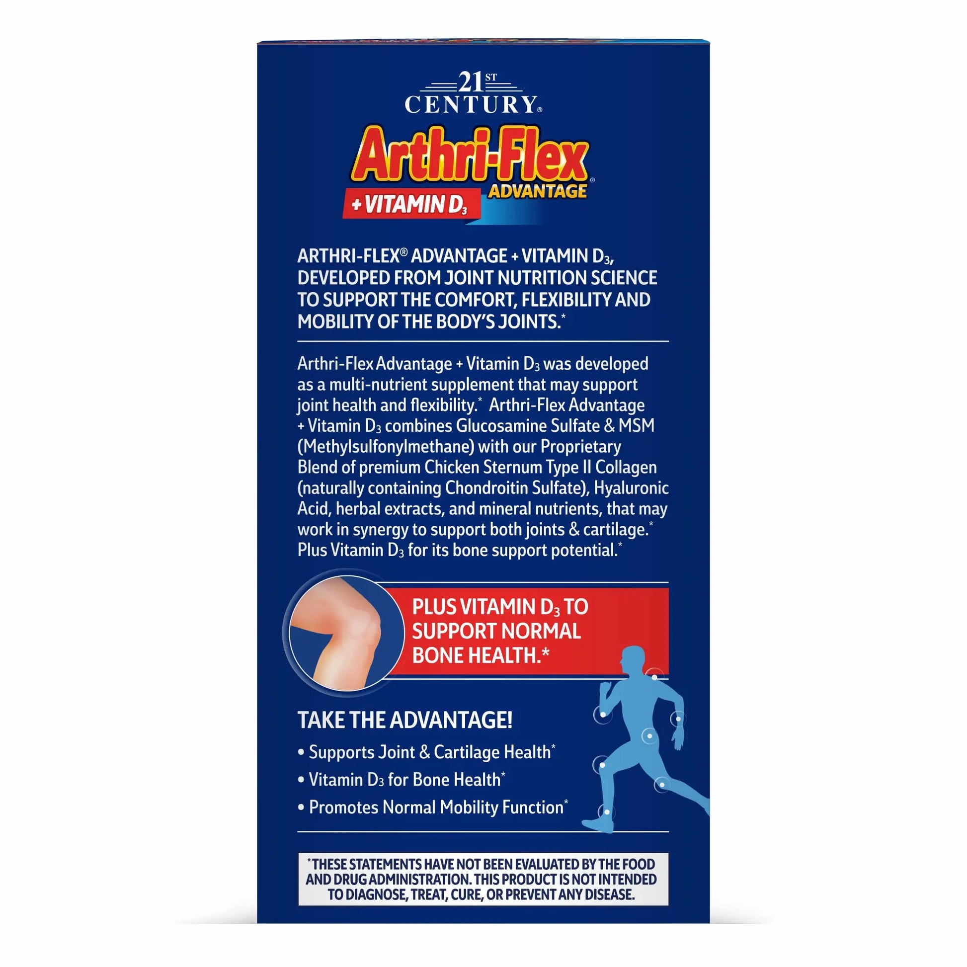 21st Century Arthri-Flex Advantage® + Vitamin D3, 120 Coated Tablets 21st Century uk supplements
