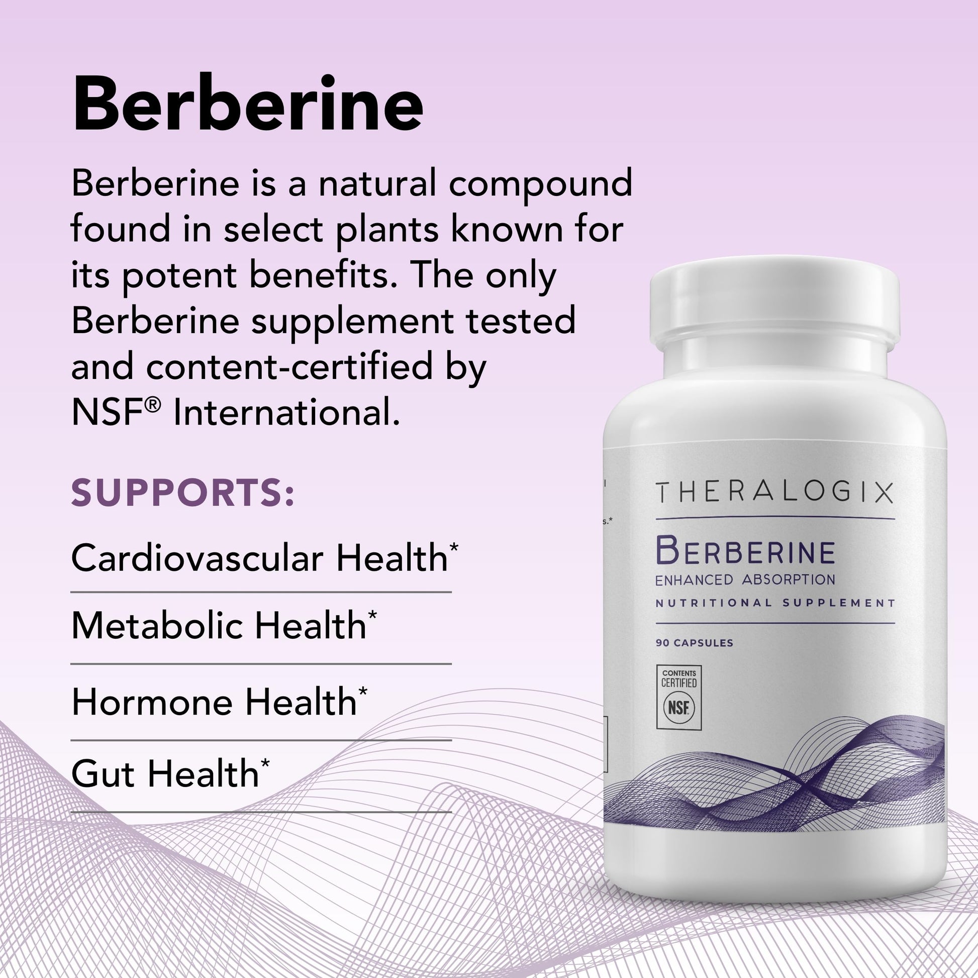 Theralogix Berberine Enhanced Absorption - 90-Day Supply - Made with Berberine Theralogix uk supplements