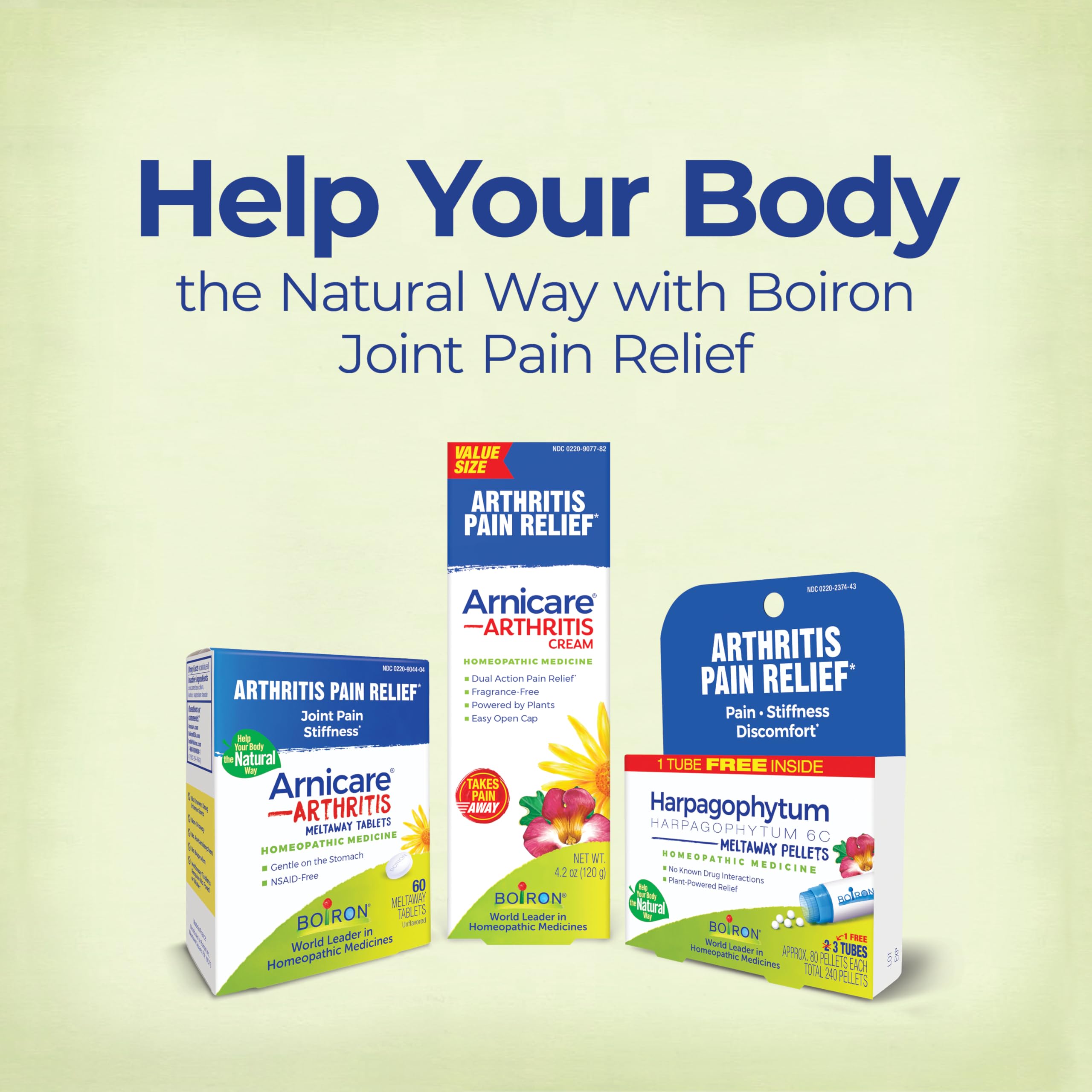 Boiron Arnicare Arthritis Cream for Pain Relief of Knees, Hands, Wrists, Elbows, Joints & Muscles – Quickly Absorbed & Fragrance-Free – 2.5 oz Boiron uk supplements