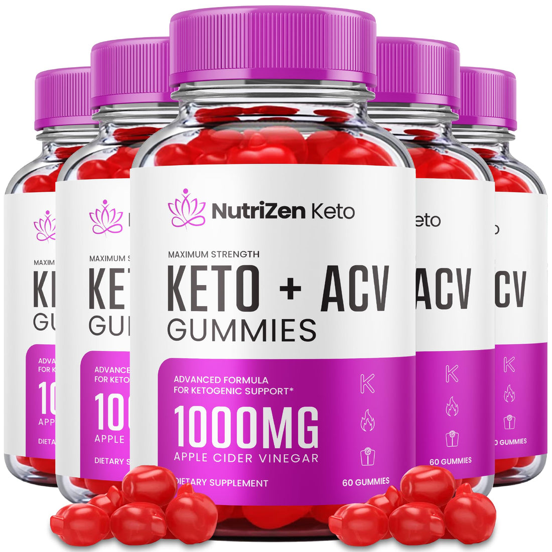 (5 Pack) Nutrizen Keto Acv Gummies - Official Formula - Nutrizen Keto + Acv Gummies Healthly uk supplements