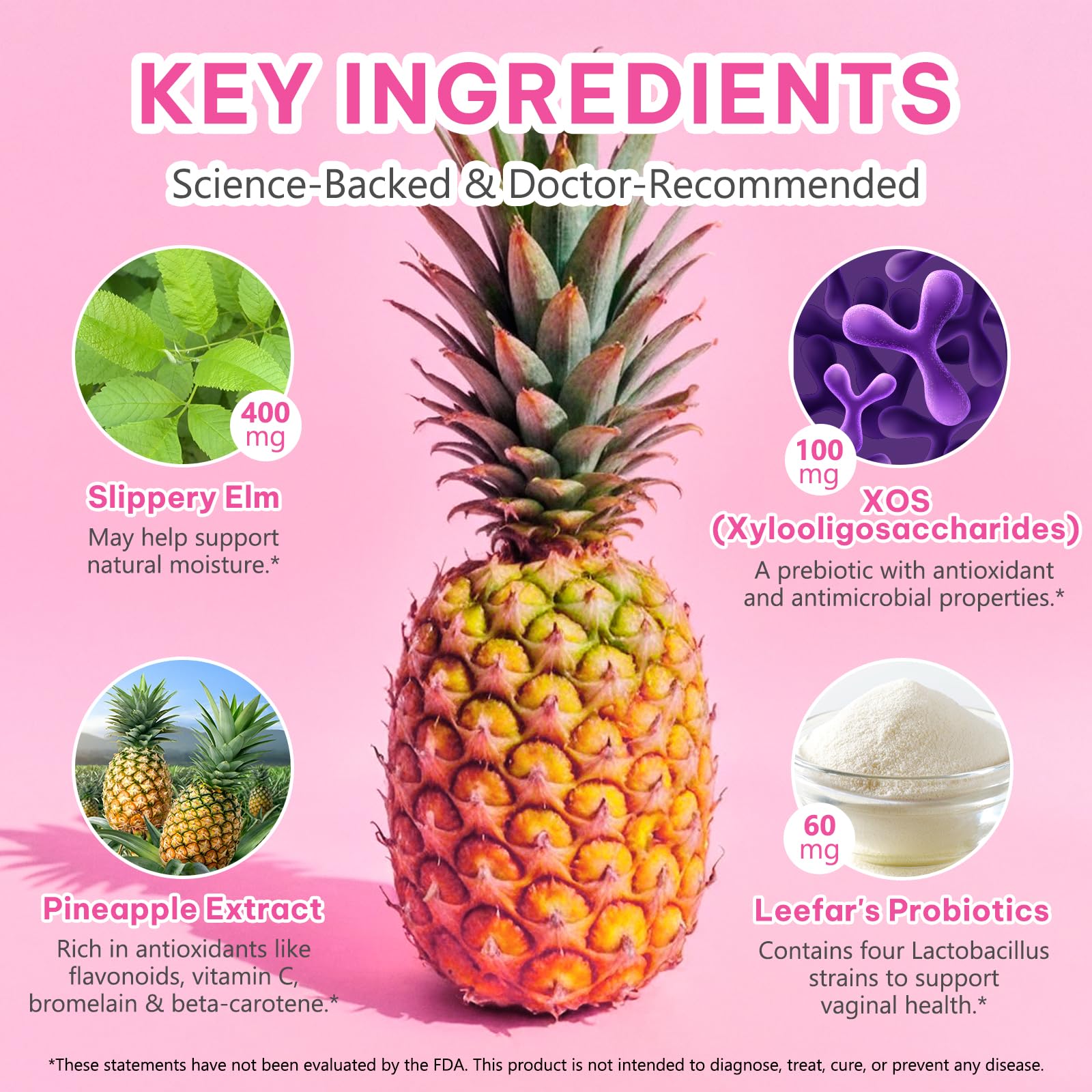 Beyxdu Probiotics for Women Gummies with Slippery Elm Feminine Balance Gummies for Women Vaginal Probiotics with Prebiotics & Lactobacillus Probiotic Blend Vaginal Odor & Vaginal Flora 120Gummy Beyxdu uk supplements