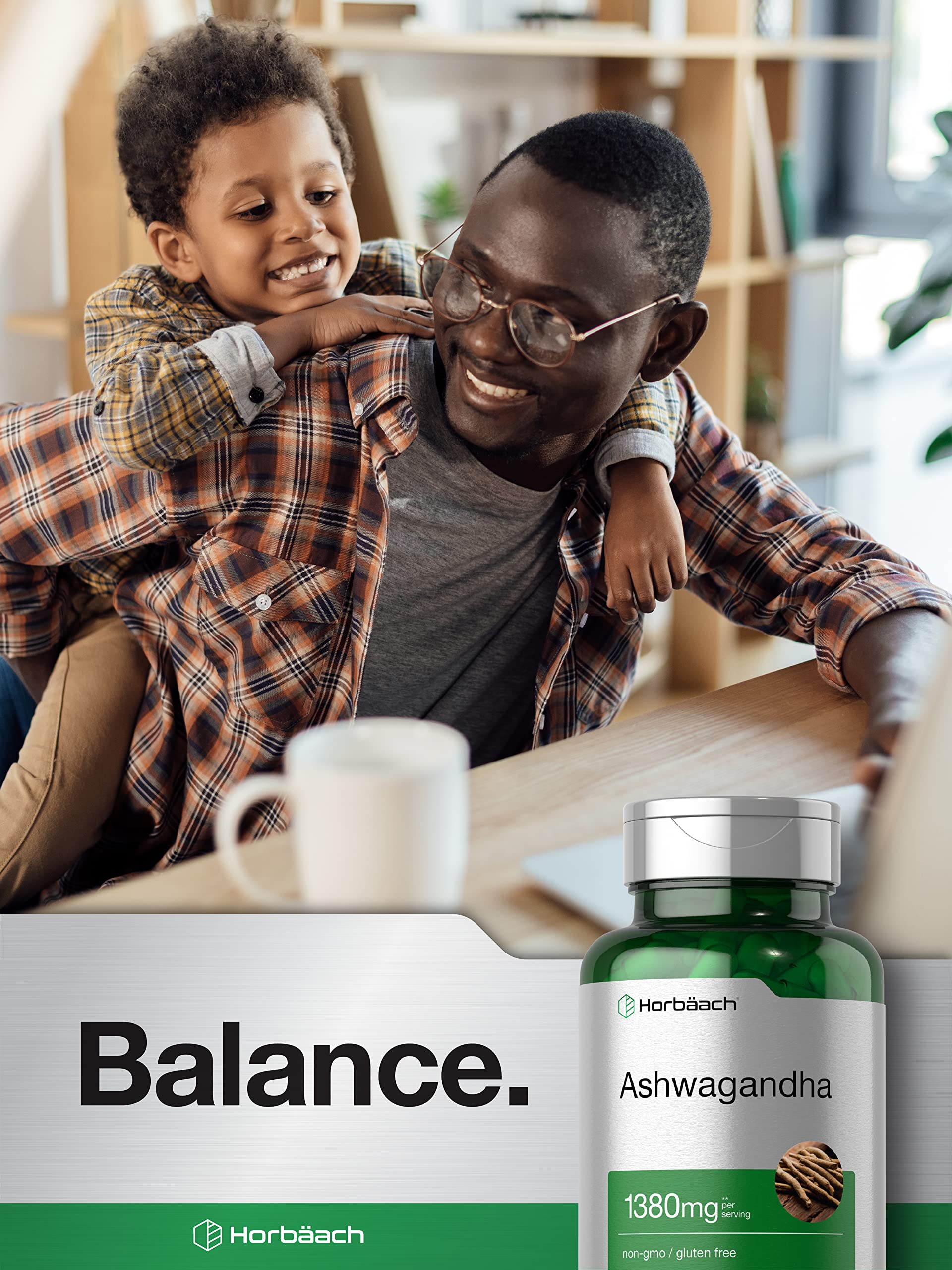 Horbäach Ashwagandha Root Supplement | 180 Capsules | for Women and Men | Herbal Extract | Non-GMO, Gluten Free Horbäach uk supplements