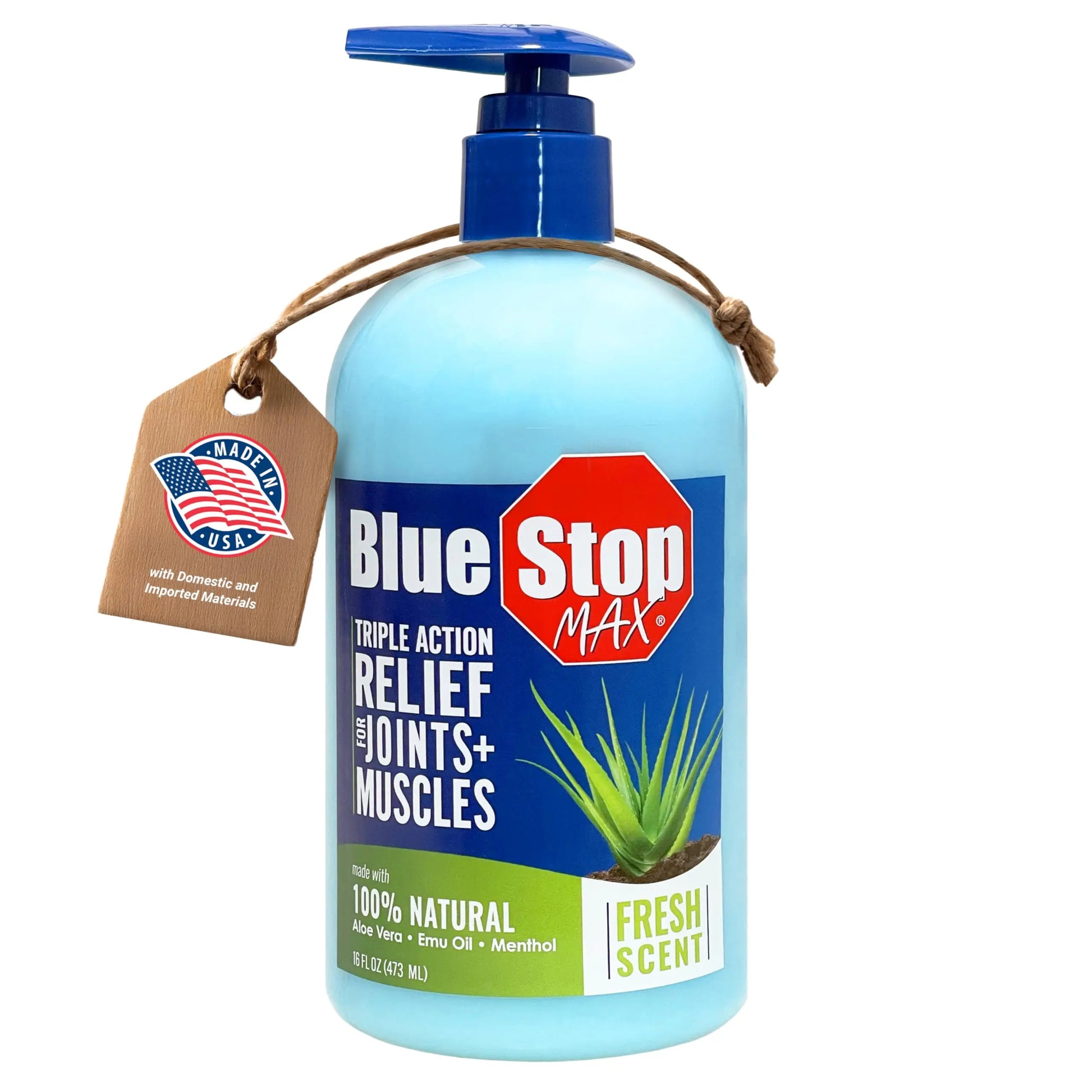 Blue Stop Max Massage Gel for Body Aches, 16 oz Pump Bottle; 3 in 1 Product Relieves Body Aches, Supports Joints and Nourishes The Skin Blue Stop Max uk supplements
