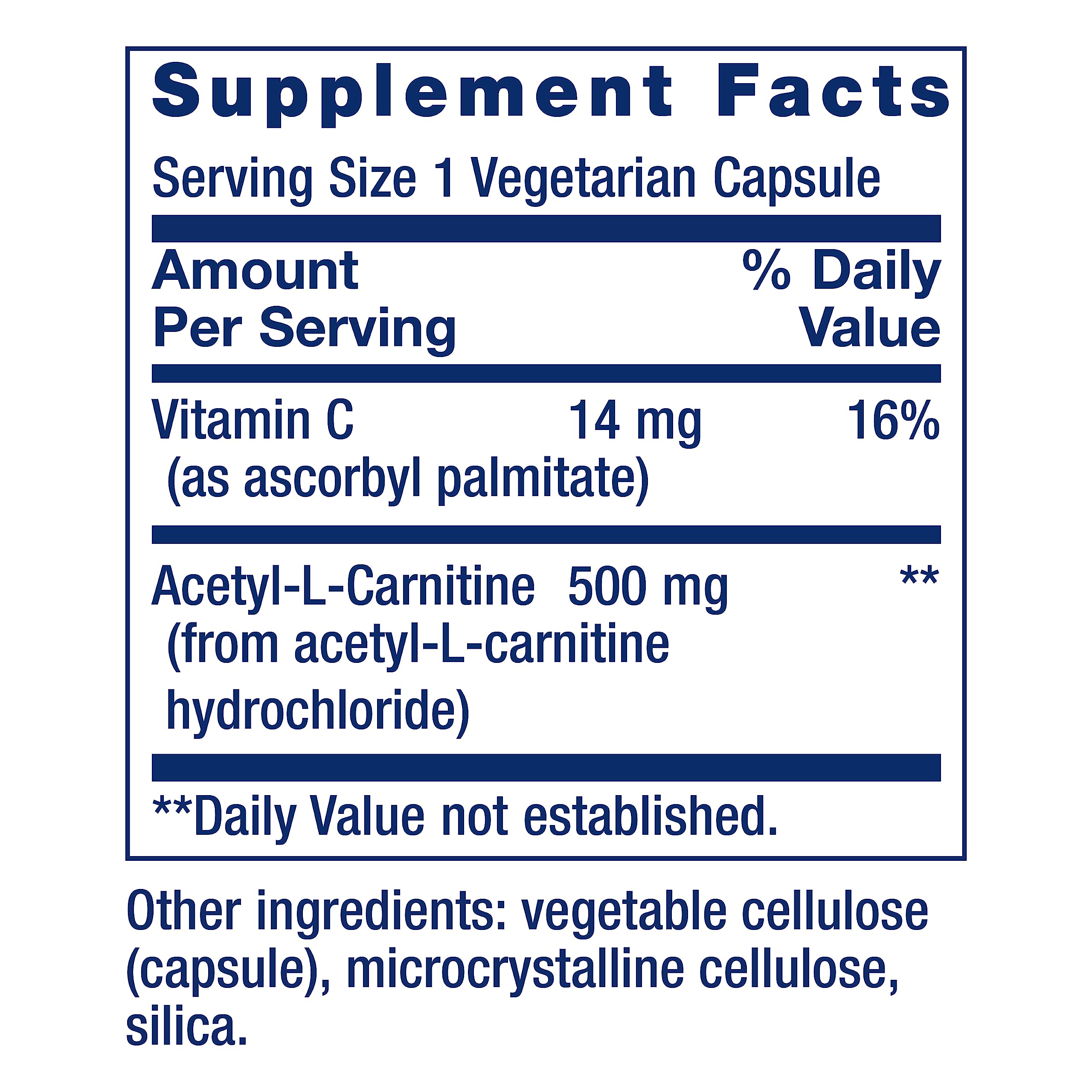 Life Extension Acetyl-L-Carnitine, Acetyl-L-Carnitine, vitamin C, Brain, mood & nerve health Life Extension uk supplements