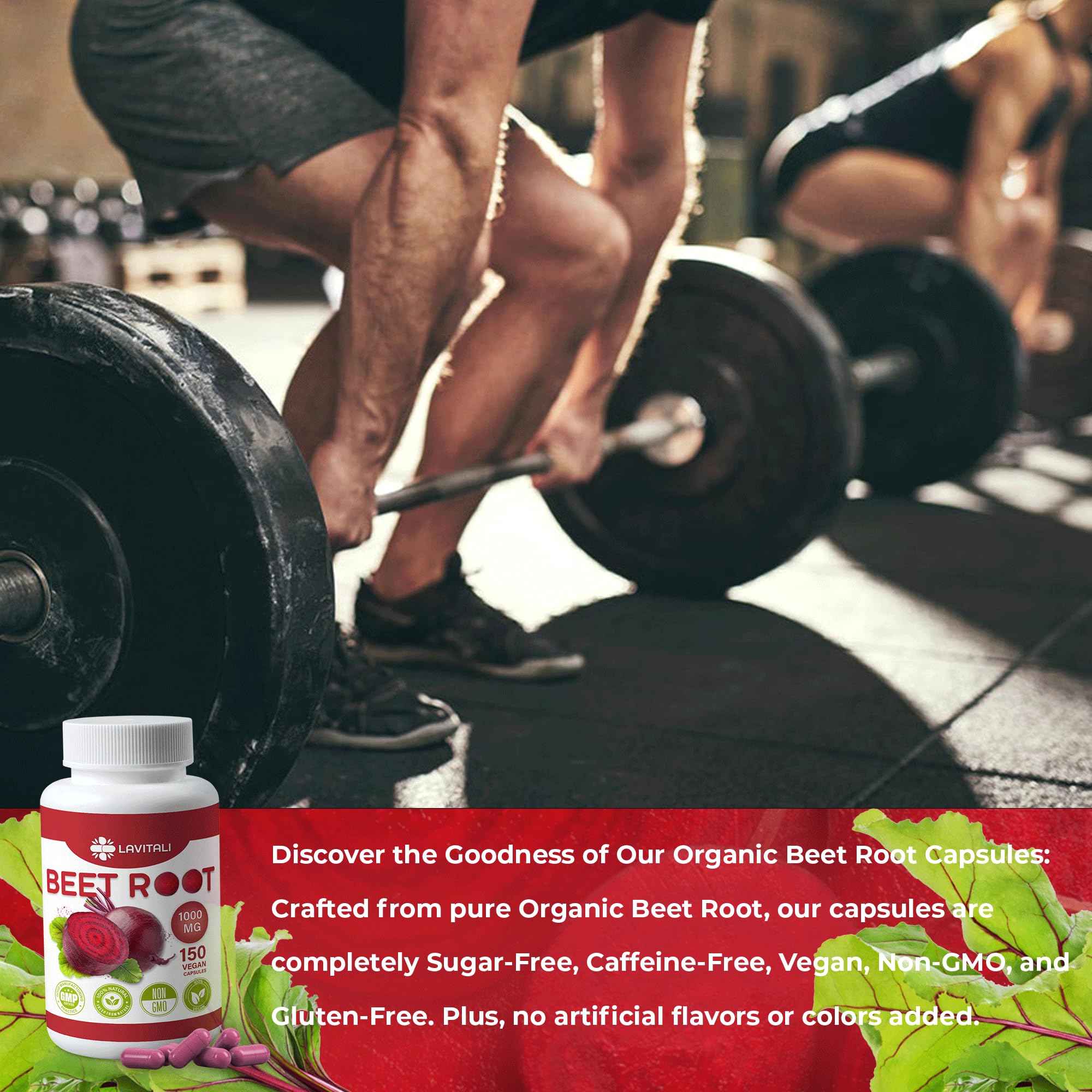 LaVitali 275 Beet Root Extract Capsules, 1000mg per Serving, High Concentrated Herbal LaVitali uk supplements