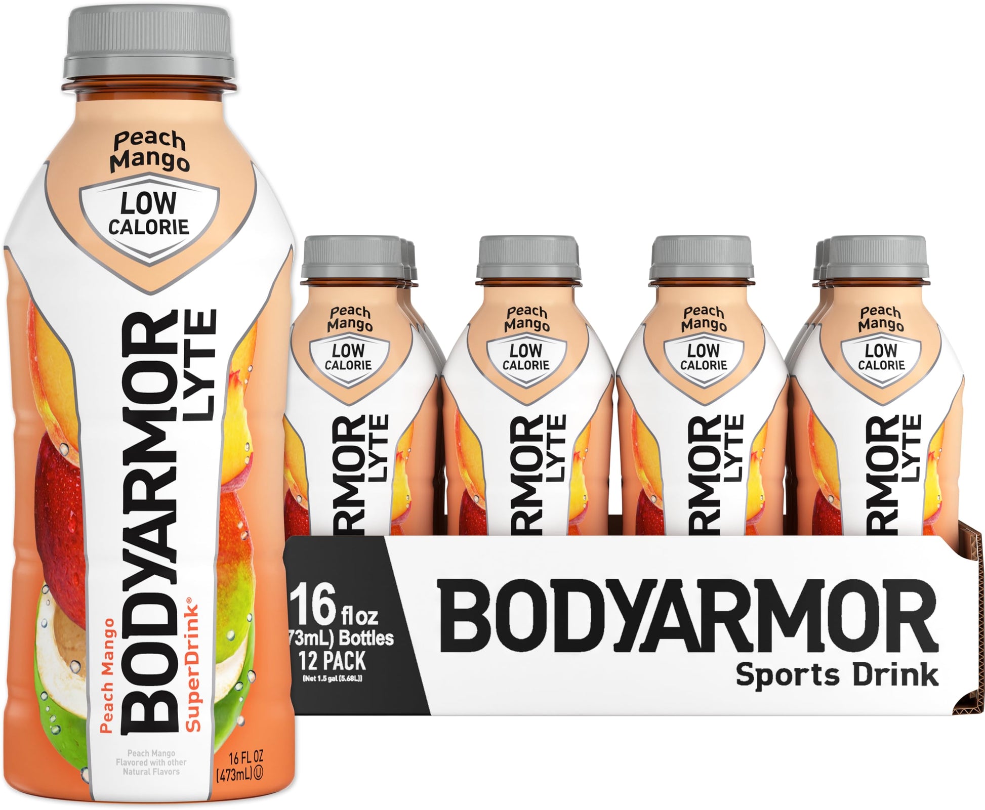 BODYARMOR LYTE Sports Drink Low-Calorie Sports Beverage, Peach Mango, Coconut BODYARMOR uk supplements