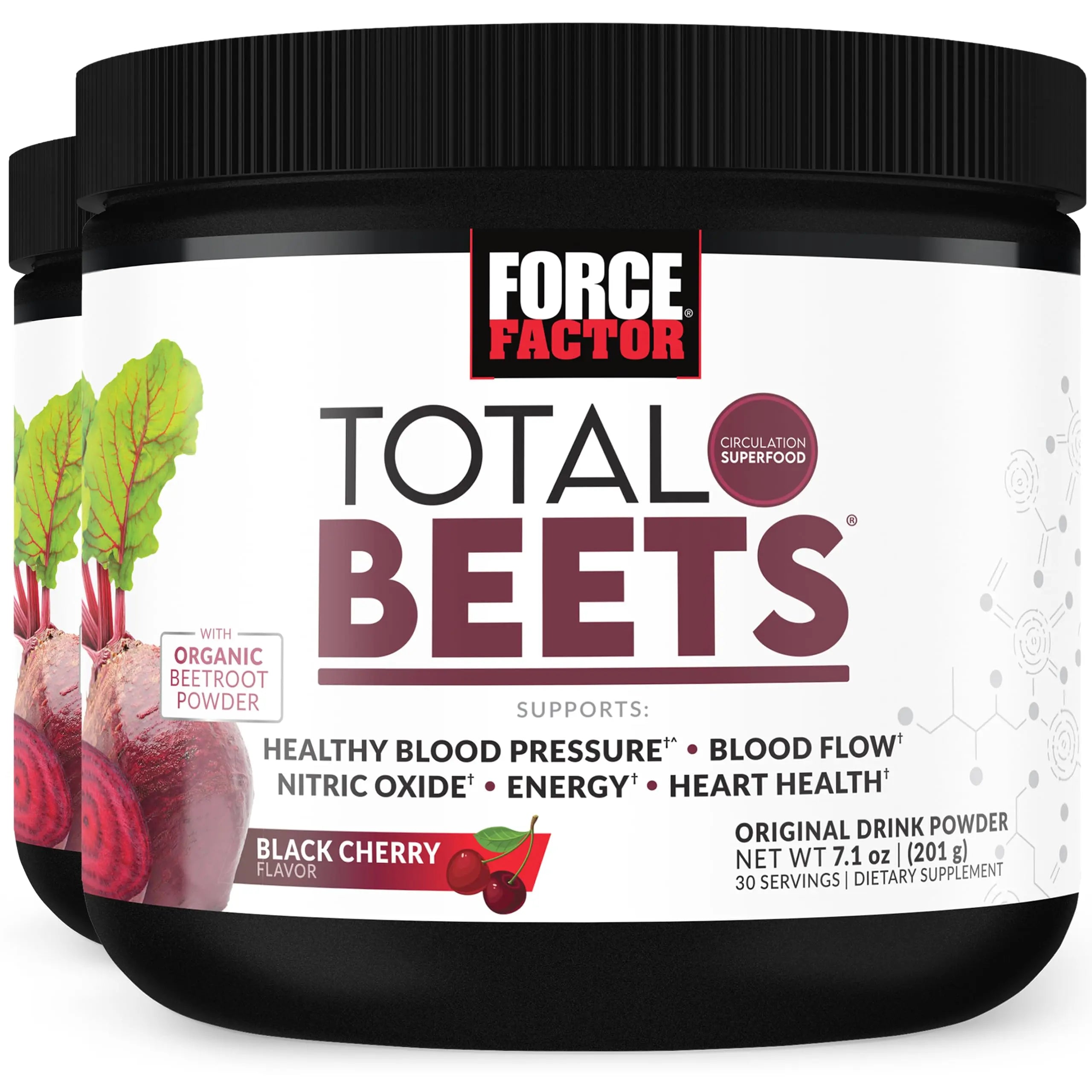 Force Factor Total Beets Superfood Beet Root Powder 2-Pack, Nitrates to Support Circulation, Blood Flow, Nitric Oxide, Energy, Endurance, Stamina Force Factor uk supplements