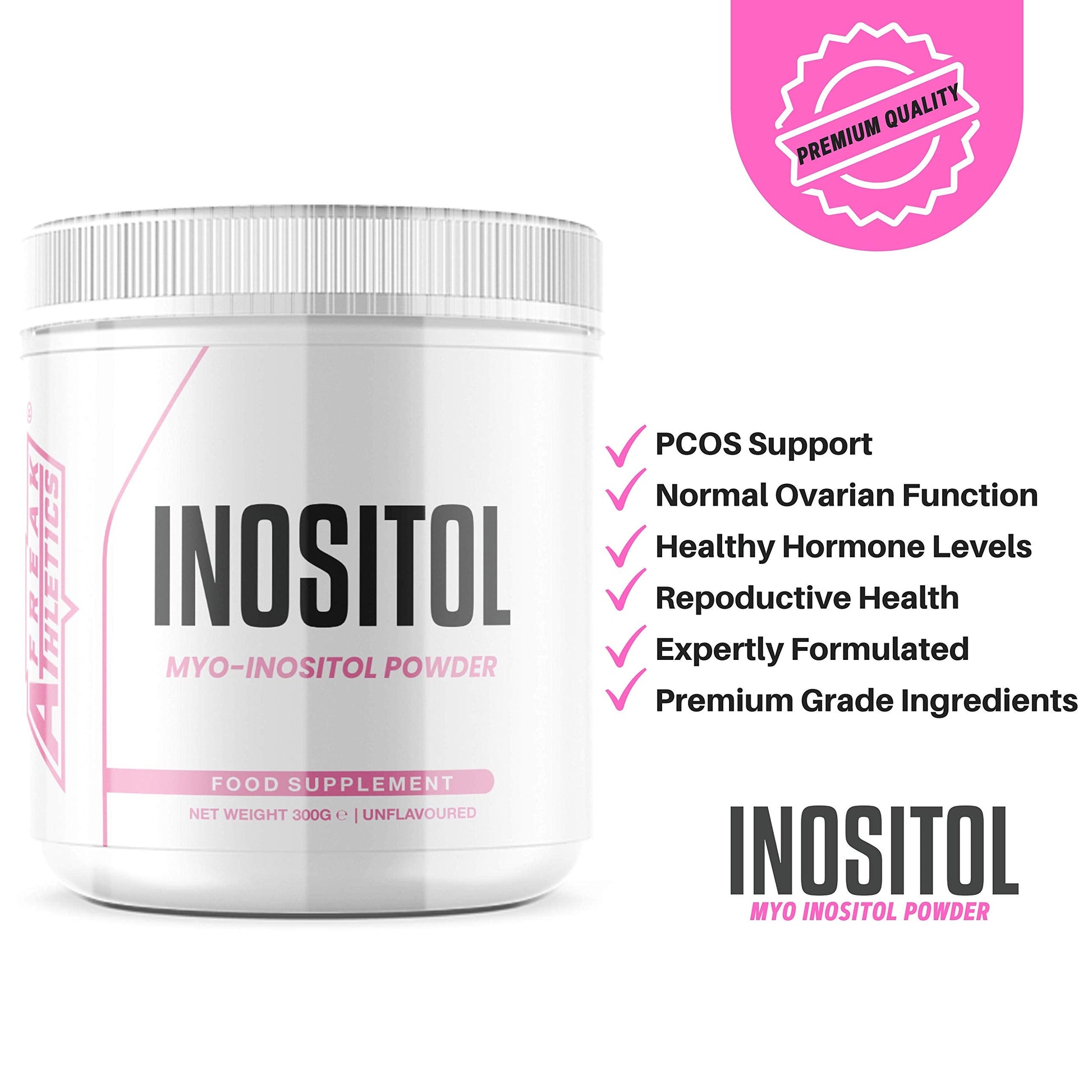 Inositol (Myo-Inositol) Powder 300g | Premium Myo Inositol Powder - Supports Women Freak Athletics uk supplements