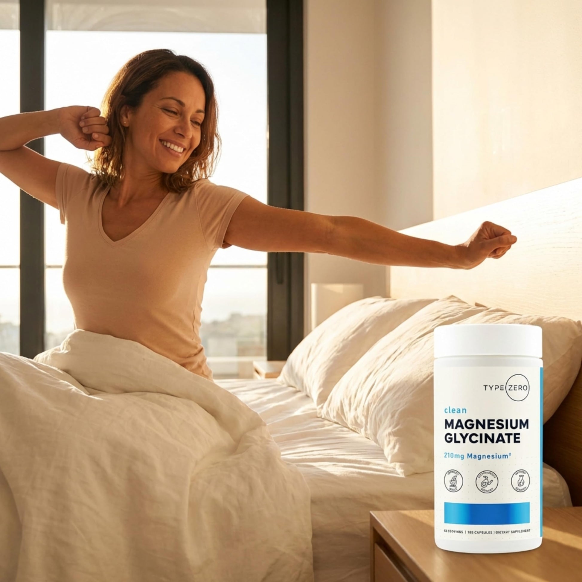 Type Zero Magnesium Glycinate (210mg | 180 Capsules) Pure, Non-GMO, Gluten Free, Natural High Absorption Magnesium Supplement Type Zero uk supplements