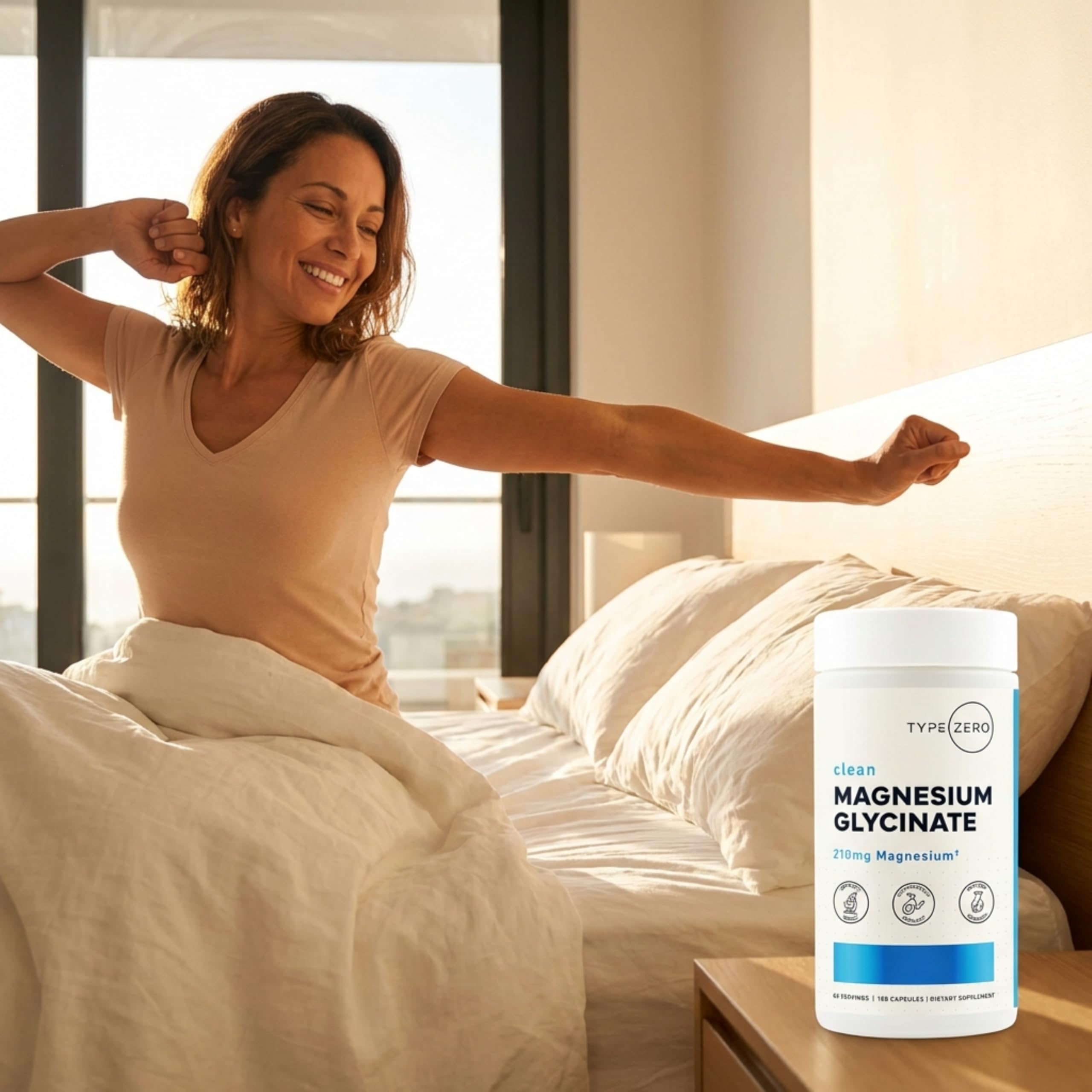 Type Zero Magnesium Glycinate (210mg | 180 Capsules) Pure, Non-GMO, Gluten Free, Natural High Absorption Magnesium Supplement Type Zero uk supplements