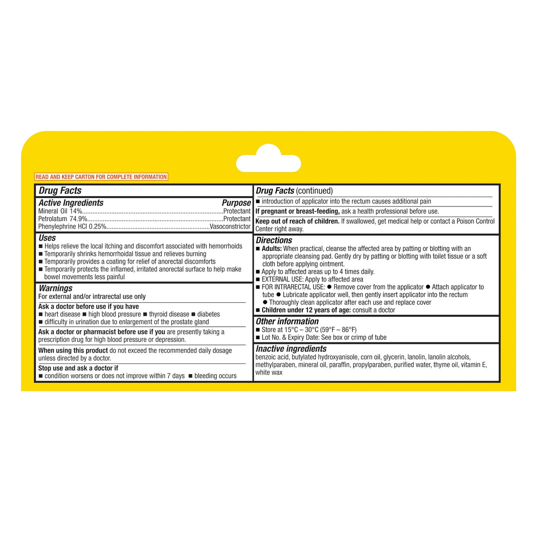 A+Health Hemorrhoid Treatment, Hemorrhoidal Ointment Relieves Symptoms of Burning, Itching, Discomfort, 2 Ounce Tube with Applicator, Reduces Irritation and Pain Relief A+Health uk supplements