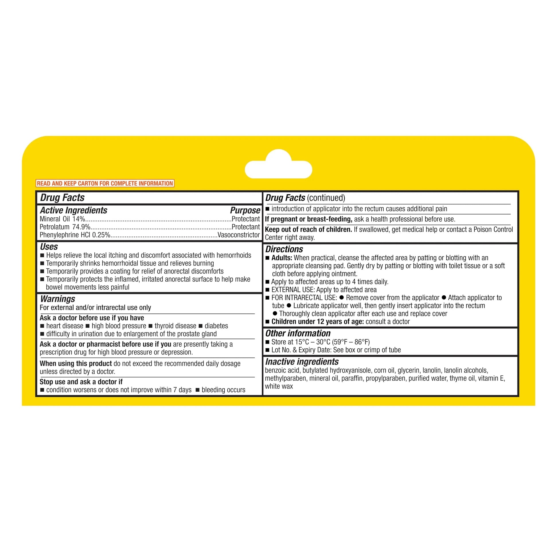 A+Health Hemorrhoid Treatment, Hemorrhoidal Ointment Relieves Symptoms of Burning, Itching, Discomfort, 2 Ounce Tube with Applicator, Reduces Irritation and Pain Relief A+Health uk supplements