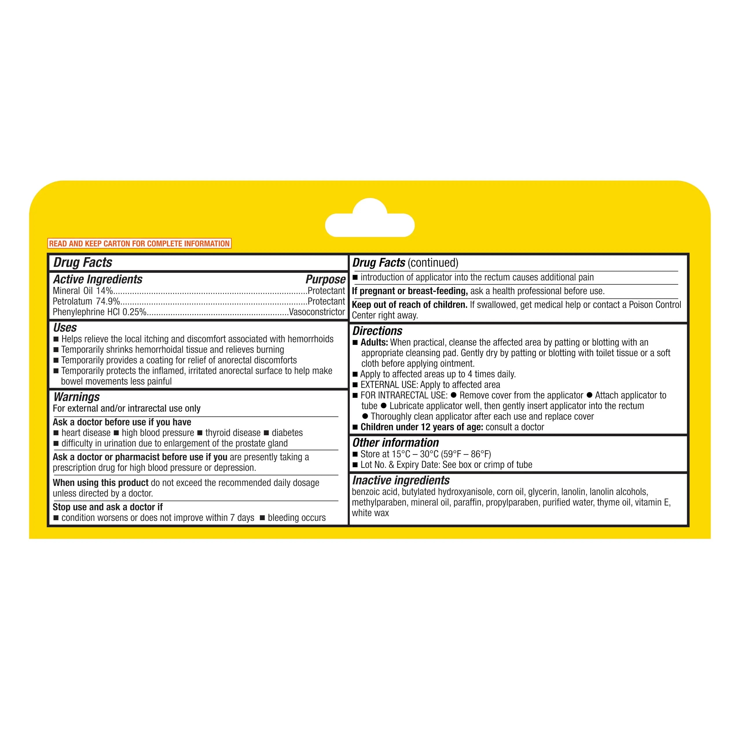 A+Health Hemorrhoid Treatment, Hemorrhoidal Ointment Relieves Symptoms of Burning, Itching, Discomfort, 2 Ounce Tube with Applicator, Reduces Irritation and Pain Relief A+Health uk supplements