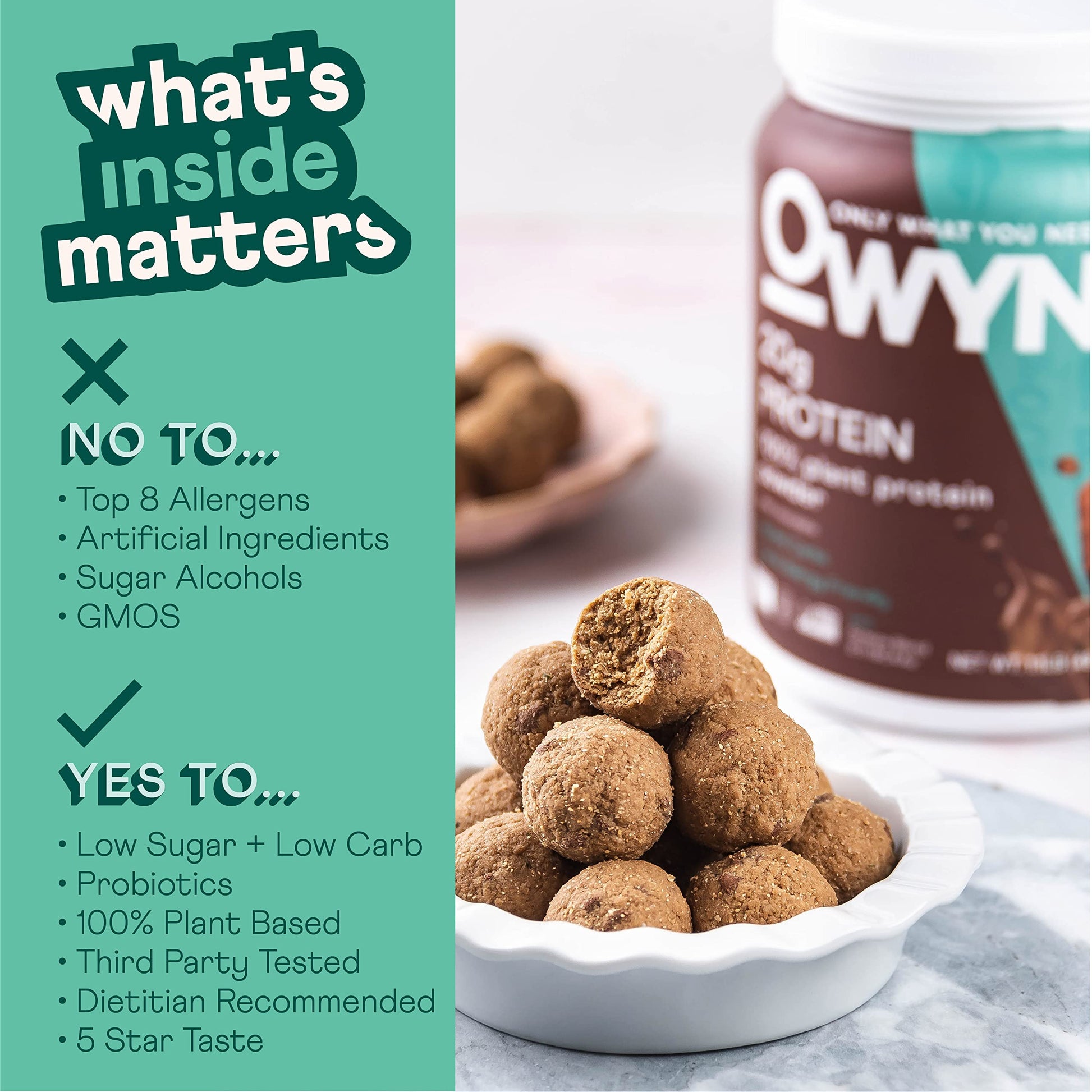 OWYN Only What You Need Vegan Protein Powder, 20g Plant Based Protein, Probiotics OWYN Only What You Need uk supplements