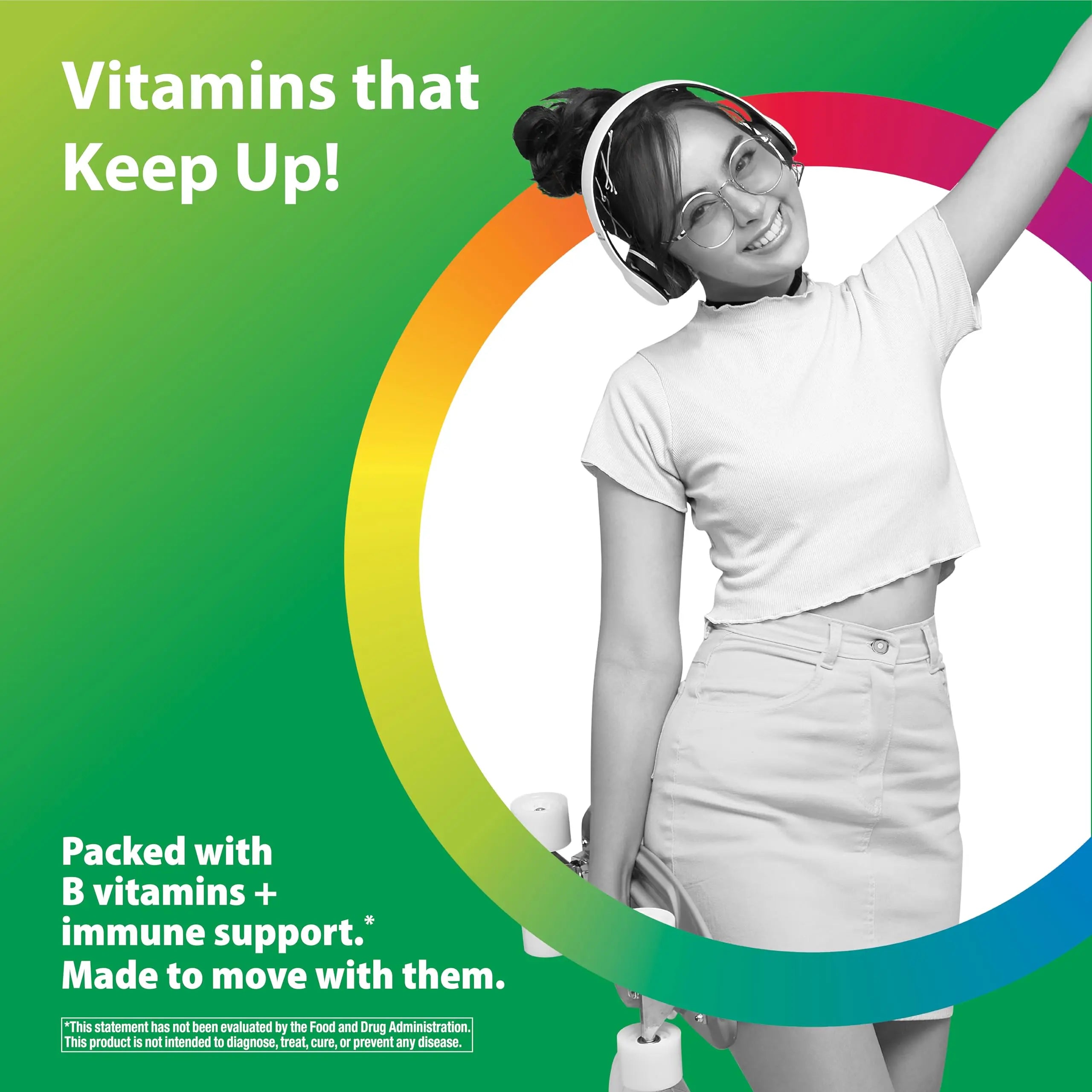 Rainbow Light Teen Multivitamin | 45 Caplets | for Boys and Girls | with DermaComplex, Real Food Nutrients & Iron | Rainbow Light uk supplements