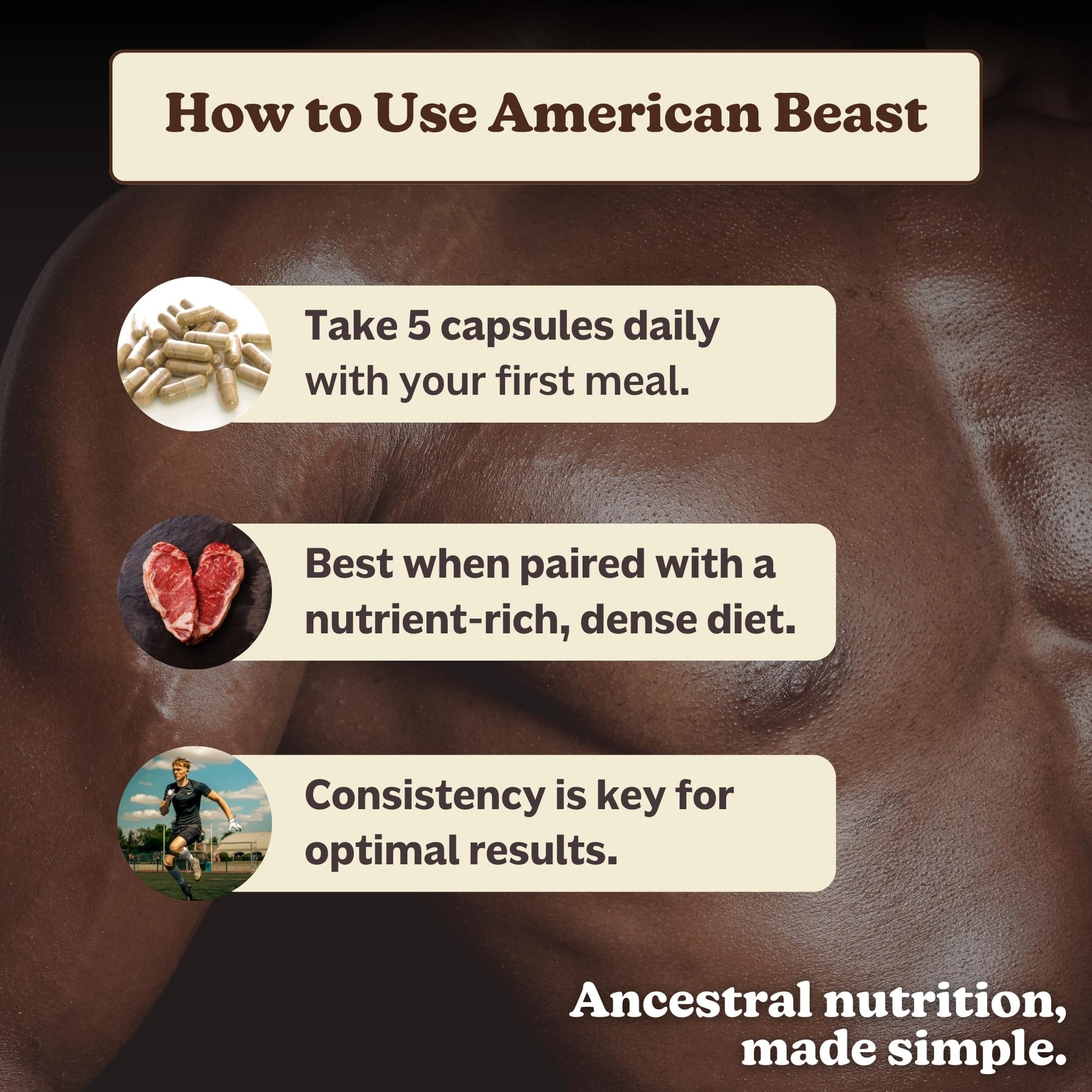 MK Supplements American Beast | Bison Liver & Heart Capsules | ~49x More CoQ10 Than Beef Liver | Regeneratively Raised Bison | 150 Capsules MK Supplements uk supplements