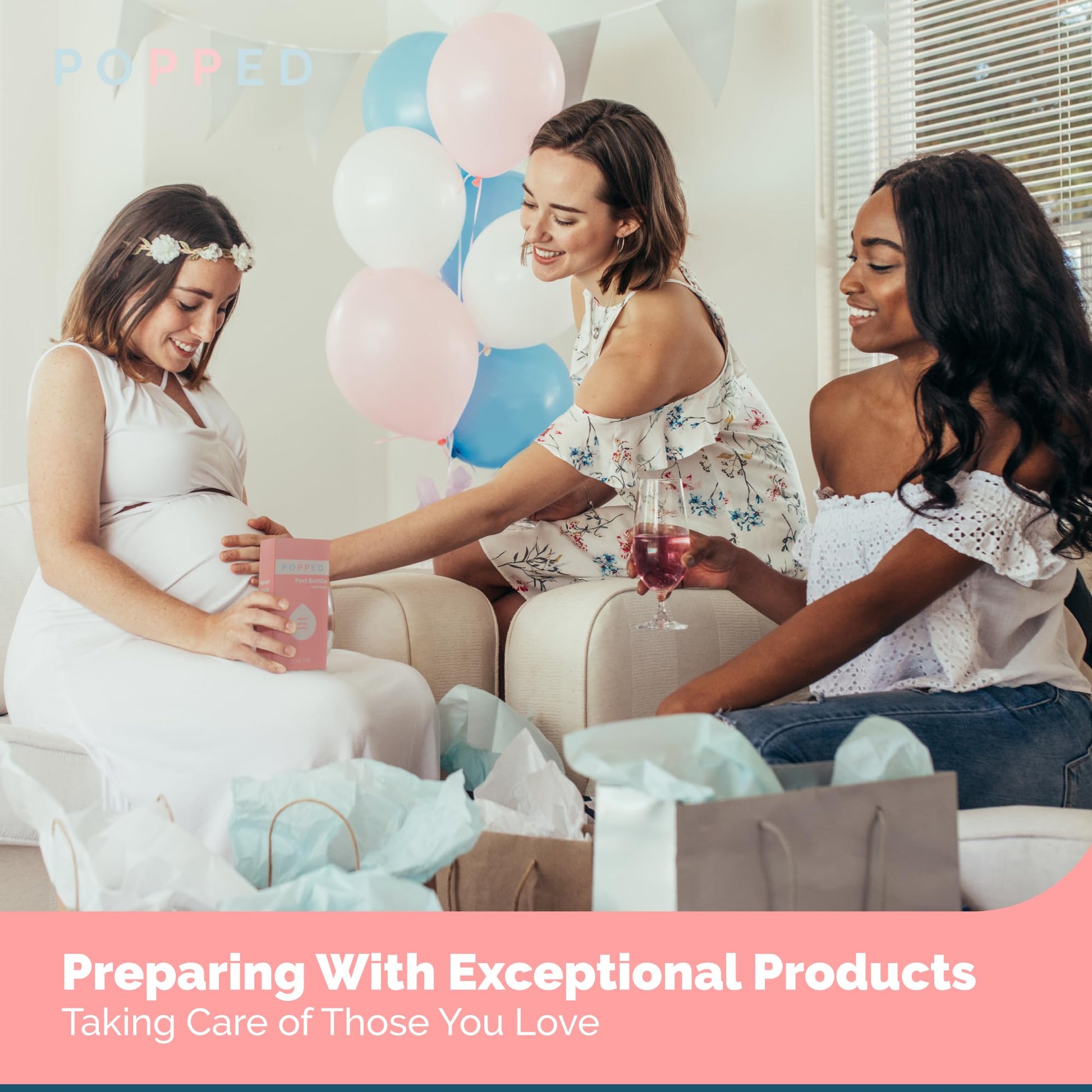 Popped Peri Bottle for Postpartum Care | Portable Bidet | Spray Bottle for Pain Relief, Tears POPPED uk supplements