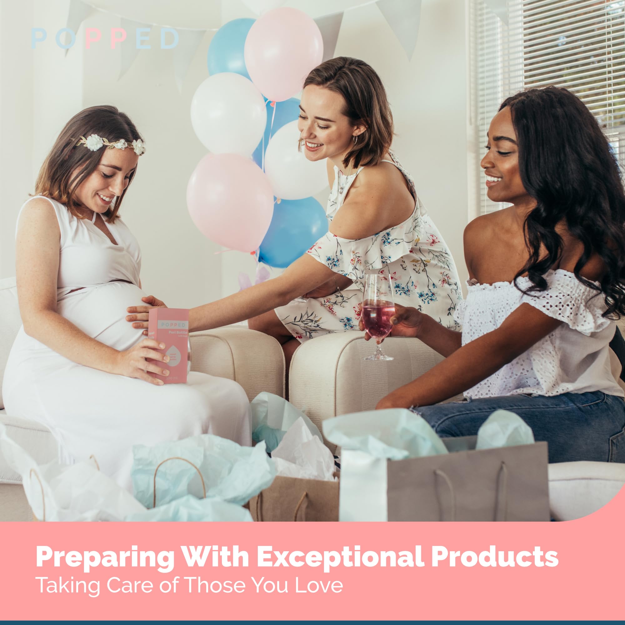 Popped Peri Bottle for Postpartum Care | Portable Bidet | Spray Bottle for Pain Relief, Tears POPPED uk supplements