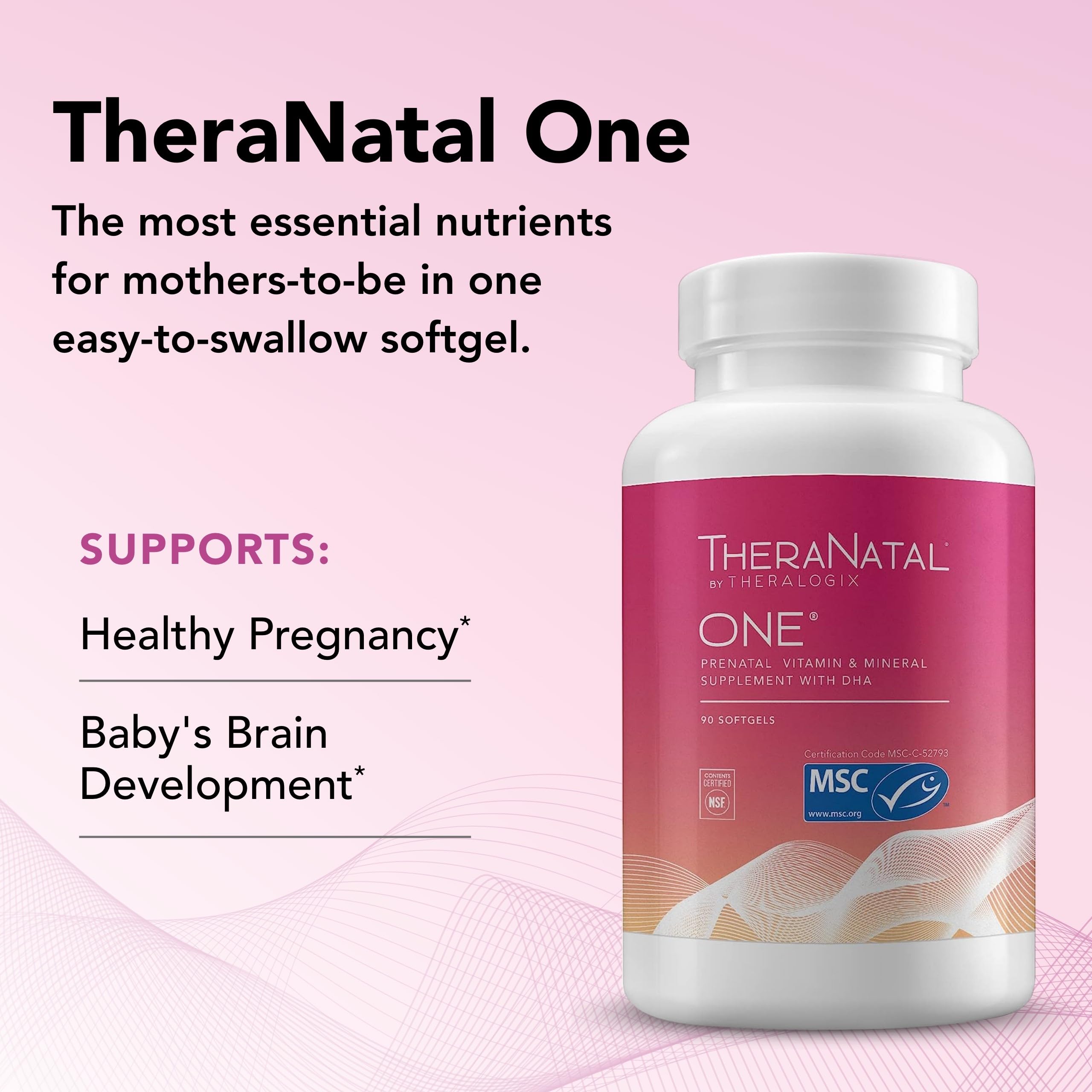 Theralogix TheraNatal One Prenatal Vitamin - 90-Day Supply - Prenatal Multivitamin Theralogix uk supplements