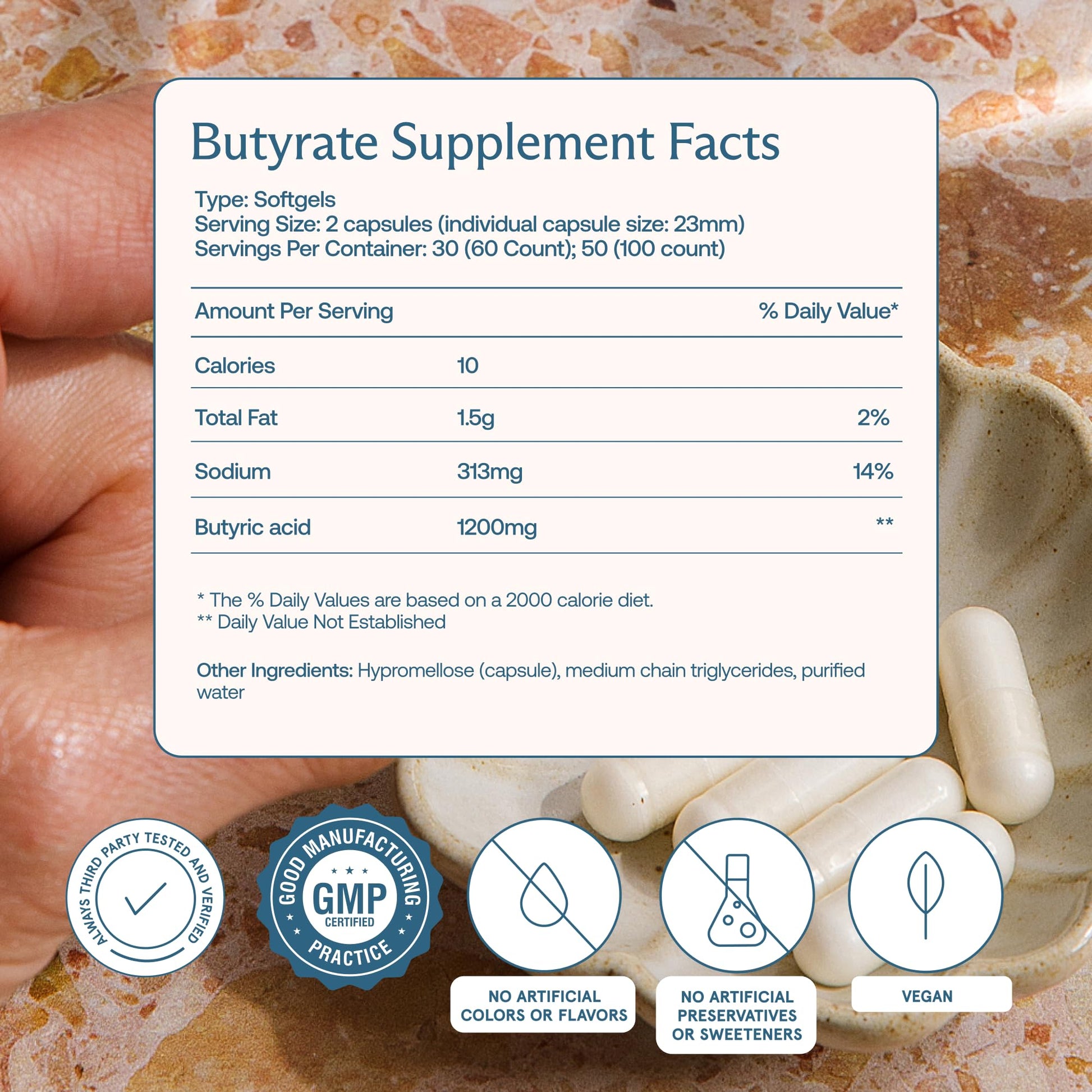 BodyBio Butyrate - Postbiotic for Gut Health, Digestive Support, Bloat, Gas & Constipation Relief, Leaky Gut Repair - Sodium + Butyric Acid Supplement for GI Wellness BodyBio uk supplements