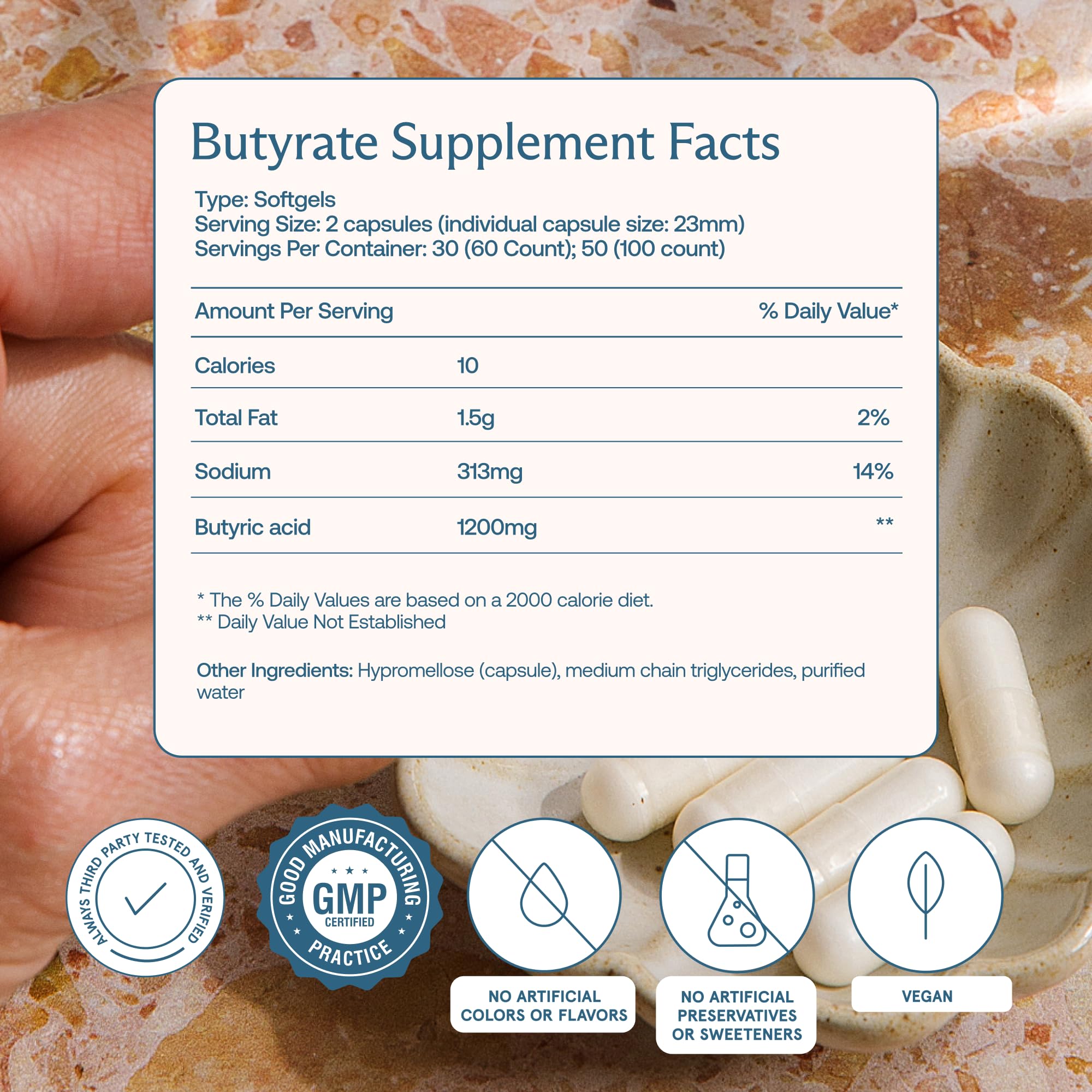 BodyBio Butyrate - Postbiotic for Gut Health, Digestive Support, Bloat, Gas & Constipation Relief, Leaky Gut Repair - Sodium + Butyric Acid Supplement for GI Wellness BodyBio uk supplements