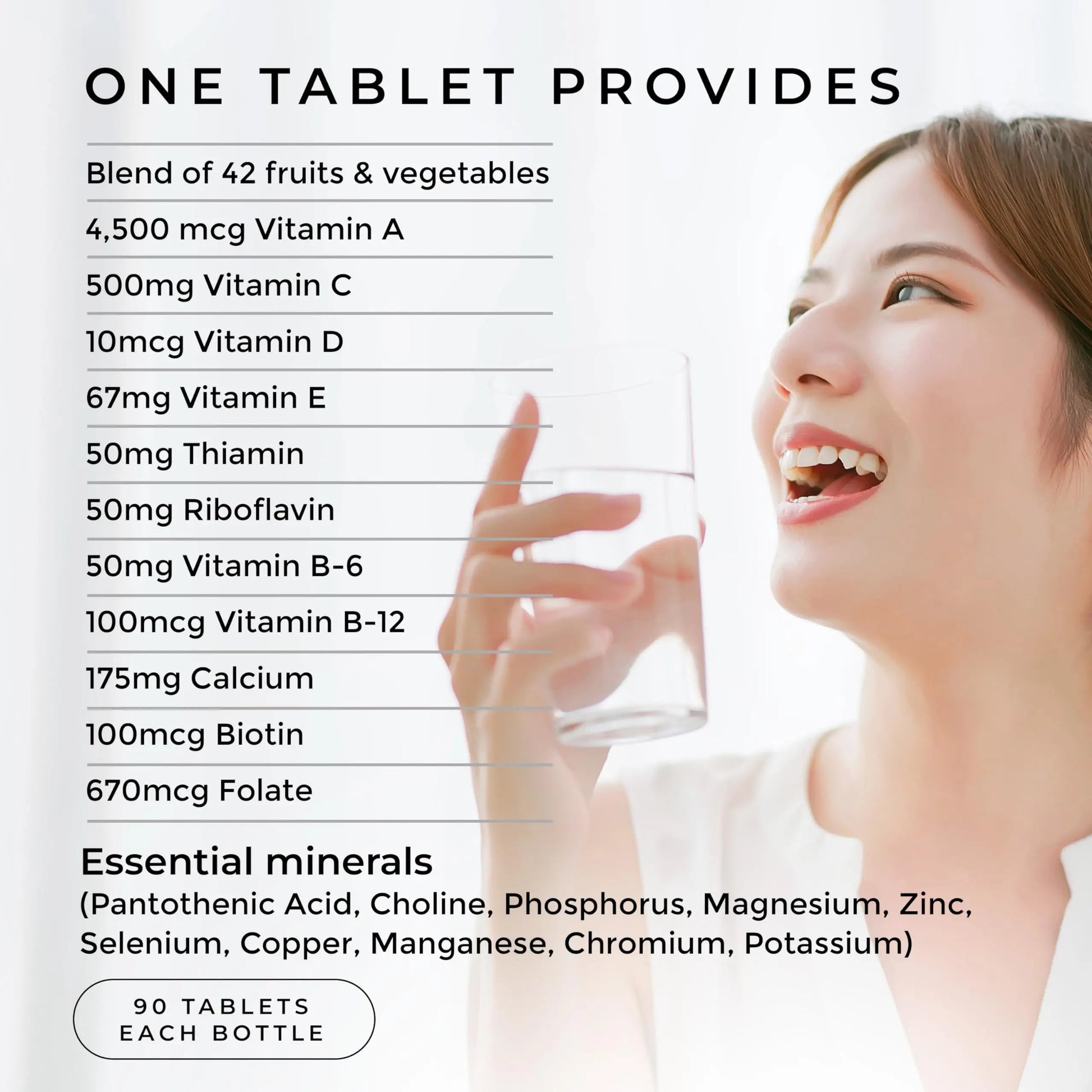 Fruit and Veggies Supplement - Multi Vitamins for Adults w/ Vitamins A, B Complex, D, E, Zinc, Biotin, Calcium - Fruit Vegetable Supplements for Energy & Immunity Support Daily Defense uk supplements