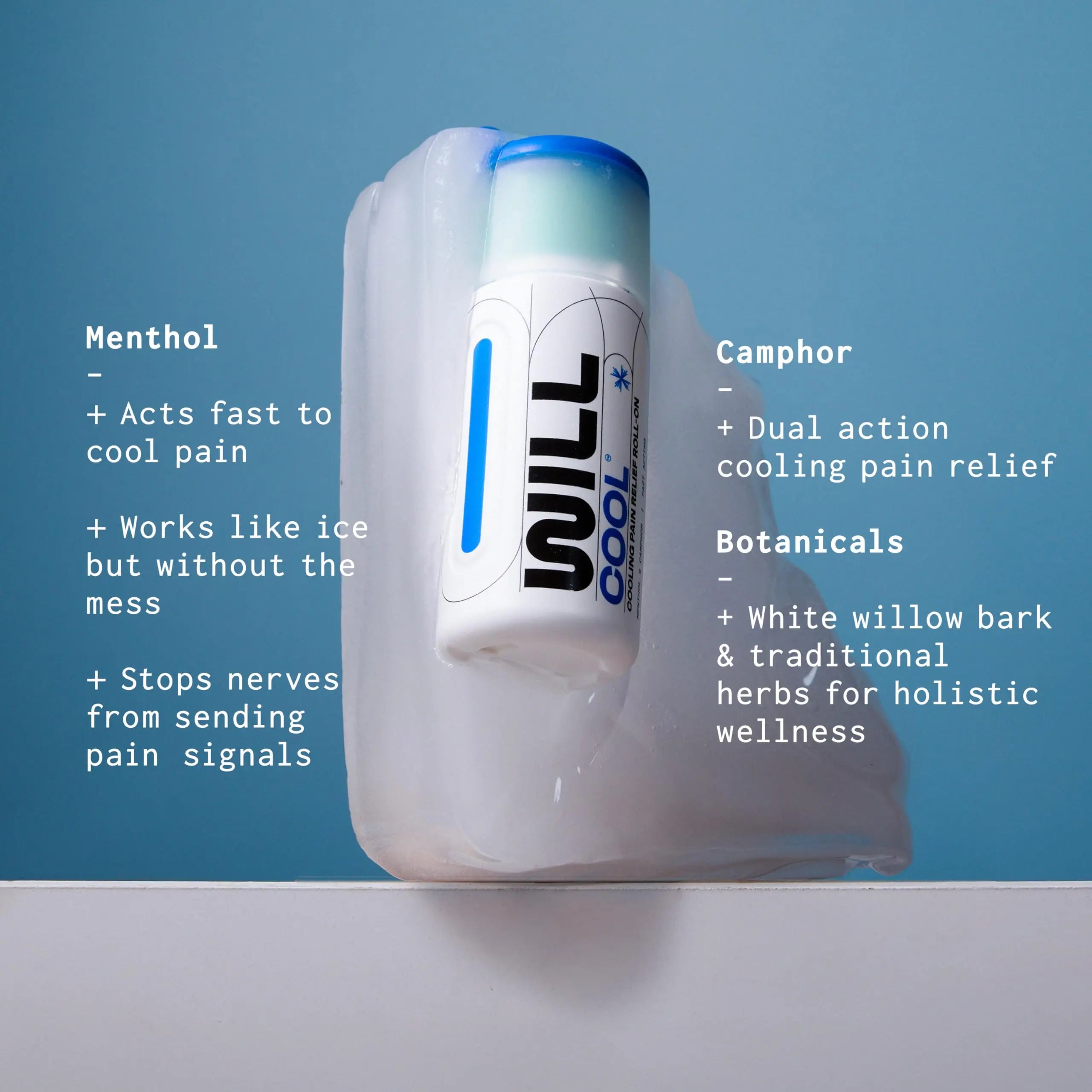 WILL PERFORM Menthol & Camphor Cooling Pain Relief for Muscle Recovery I Stop Pain Fast with ICY Relief for Joint & Muscle Therapy I Ice Bath On-The-Go, 3oz| HSA FSA Eligible WILL PERFORM uk supplements