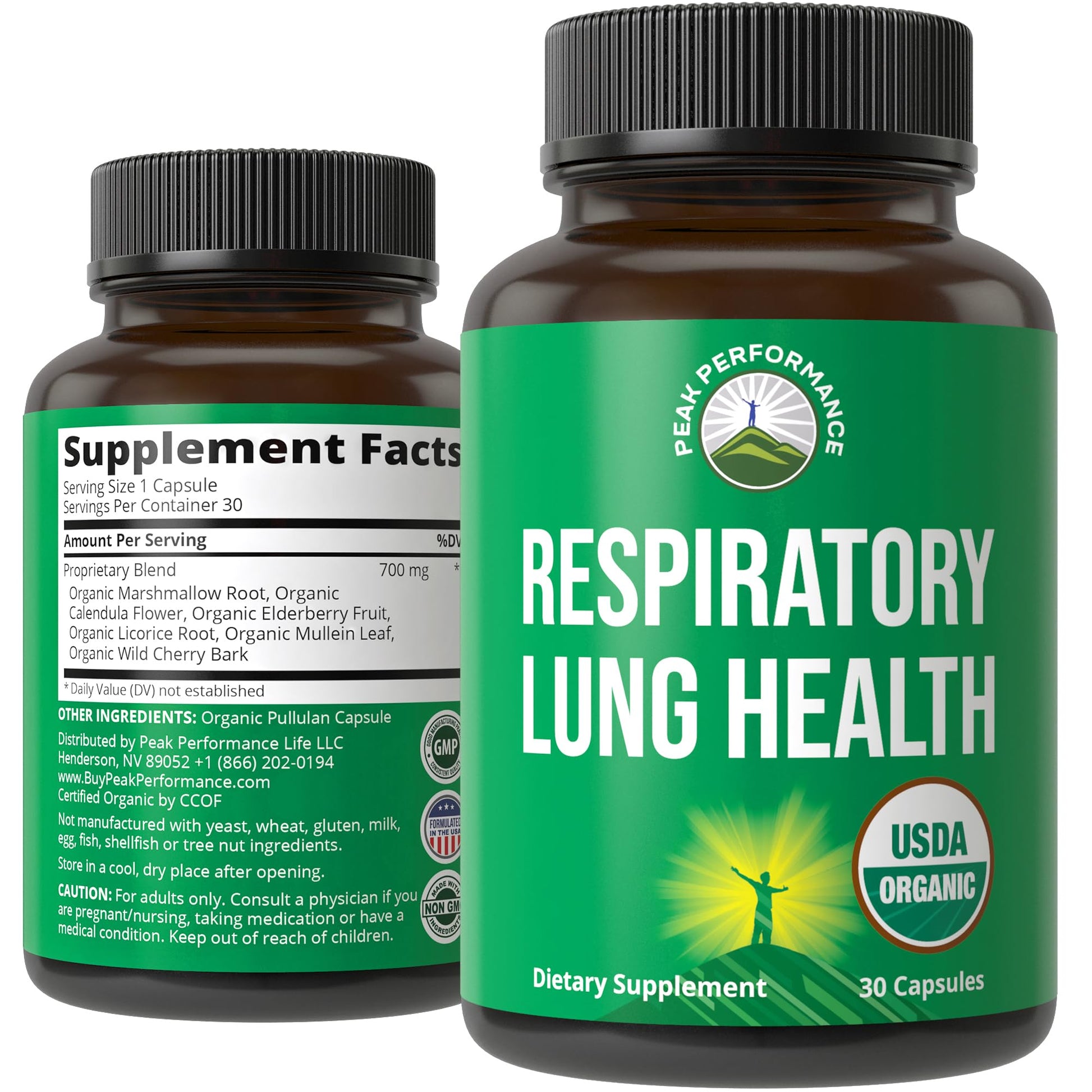 USDA Organic Lung Detox for Smokers and Non Smokers with 6 Top Ingredients. Mullein Leaf, Marshmallow Root, Calendula. Lungs Cleanse for Better Respiratory Health. Lung Support Capsules Supplement Peak Performance uk supplements