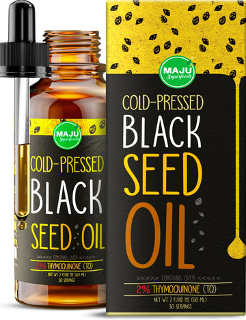 MAJU Black Seed Oil - 3 Times TQ, Cold-Pressed, Travel Size, 100% Turkish Black Cumin Maju Superfoods uk supplements