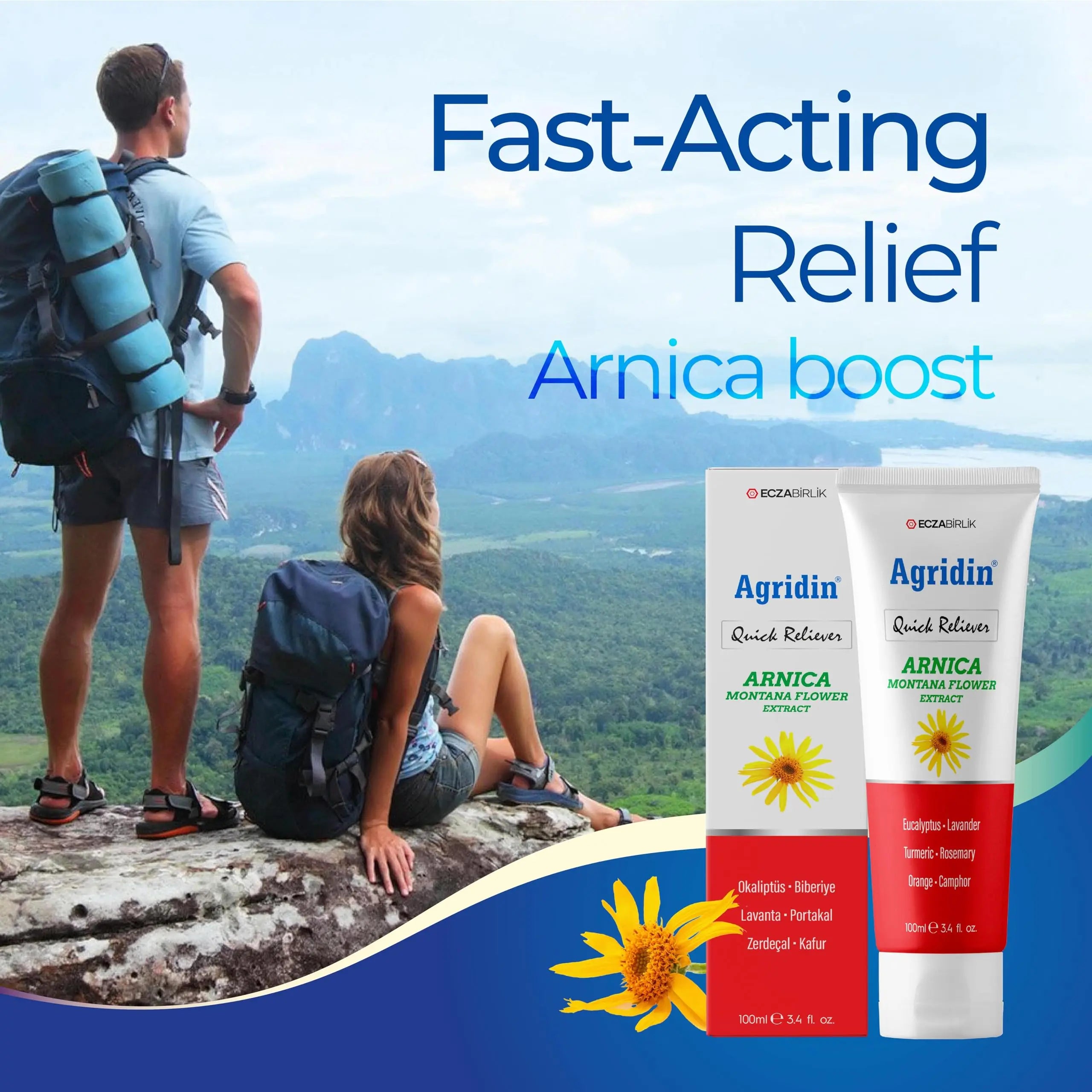 Agridin Arnica Pain Relief Cream for Joint & Muscle – Extra Strength Fast-Acting Formula – Targets Back, Knee, Neck, Hand, Foot Aches – Natural Massage Cream for Inflammation & Bruises Agridin uk supplements